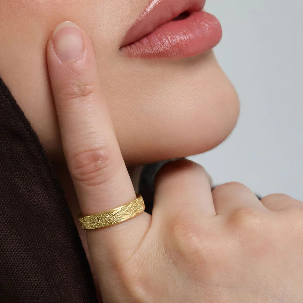 "With Hardship Comes Ease" Ring V2 | Women