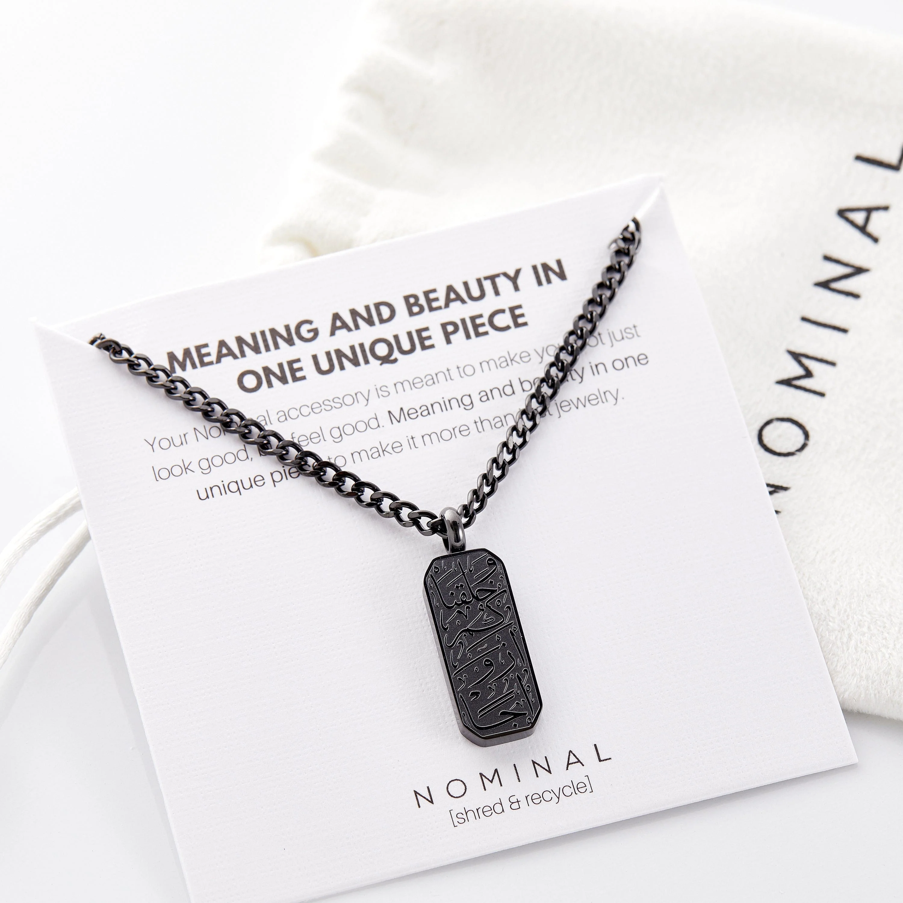 And We Created You In Pairs' Tag Necklace | Men