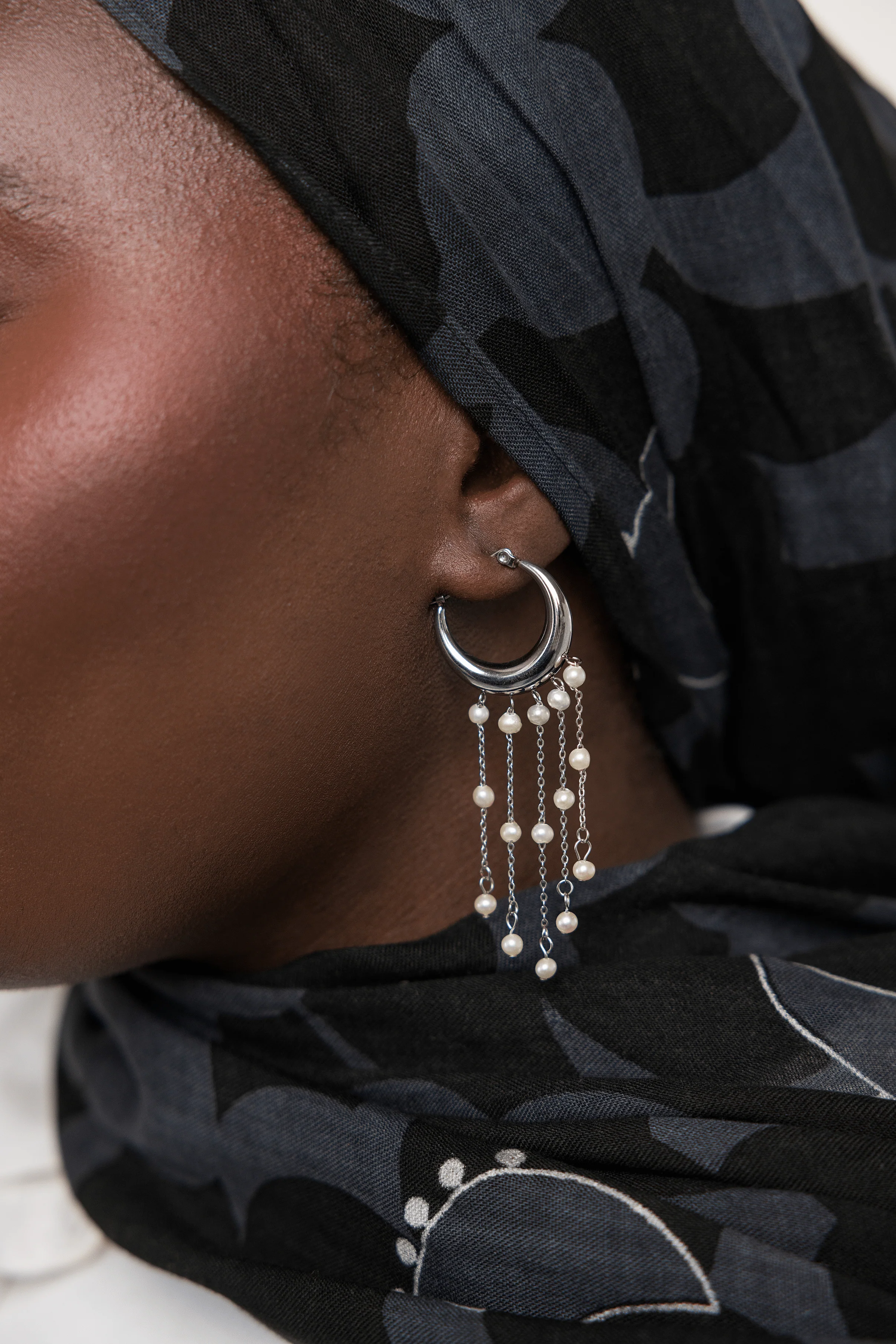Raining Pearl Hoops | VELA x Nominal