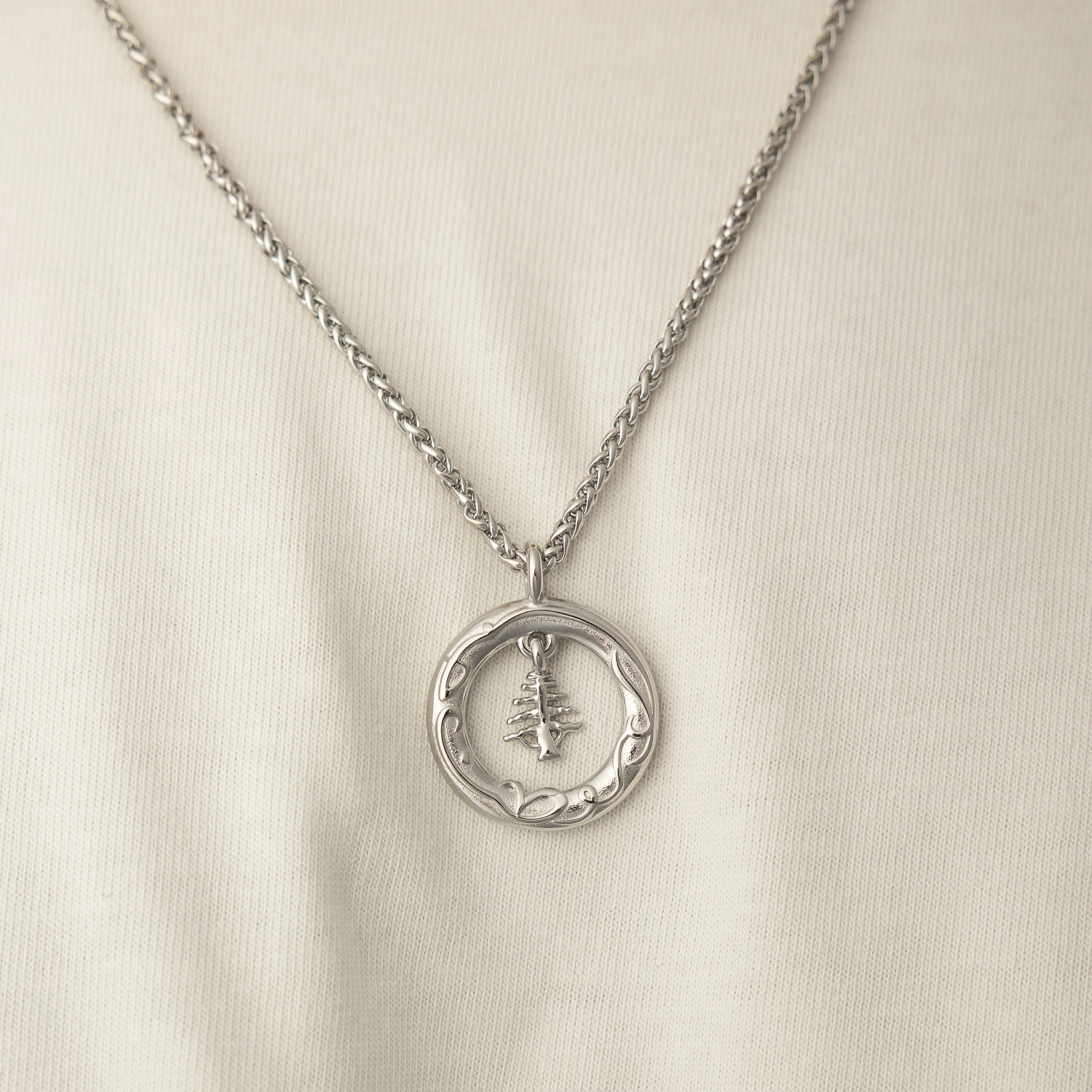 "Love of the Homeland" Lebanon Cedar Necklace | Men