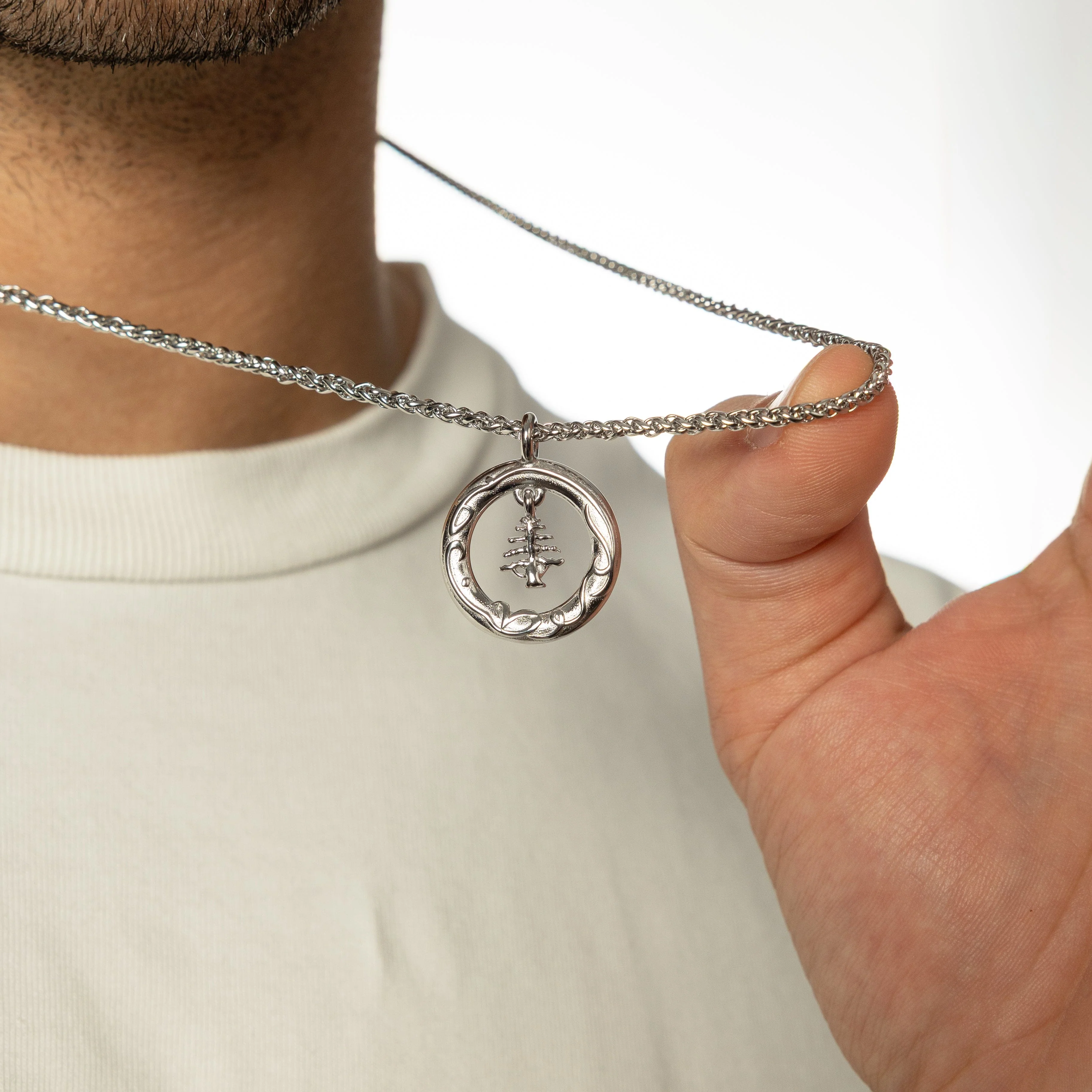 "Love of the Homeland" Lebanon Cedar Necklace | Men