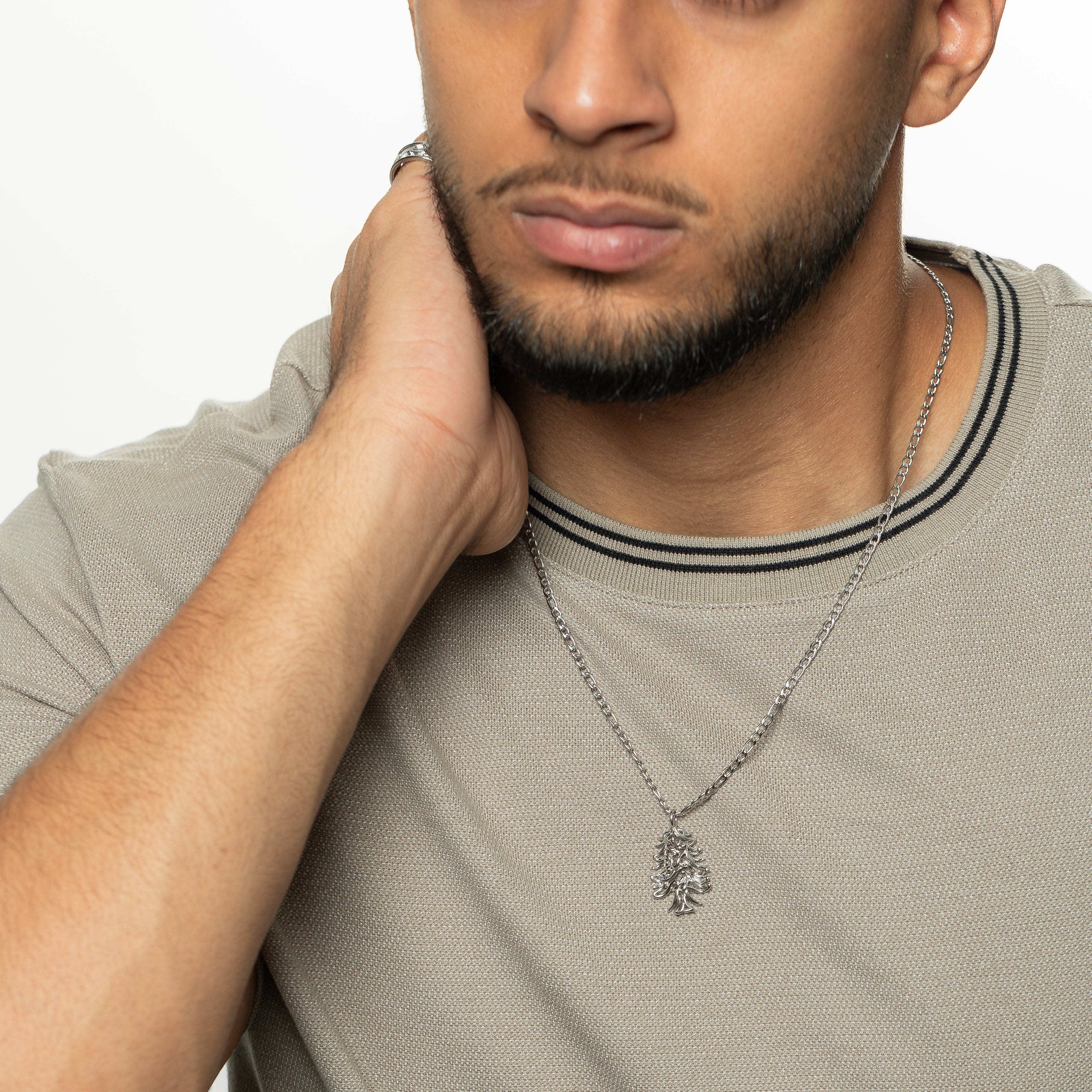 "Freedom is the Soul" Lebanon Cedar Necklace | Men