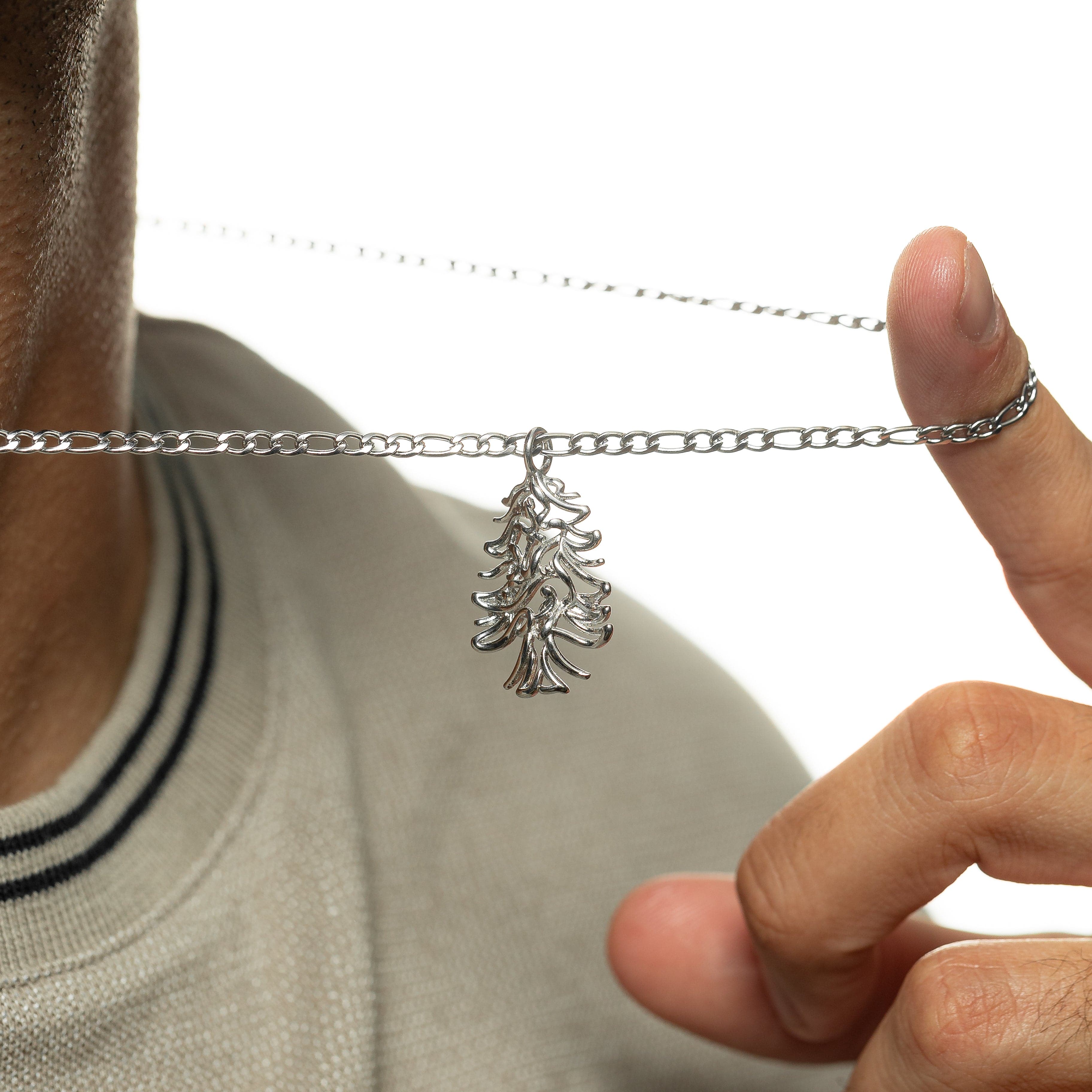 "Freedom is the Soul" Lebanon Cedar Necklace | Men