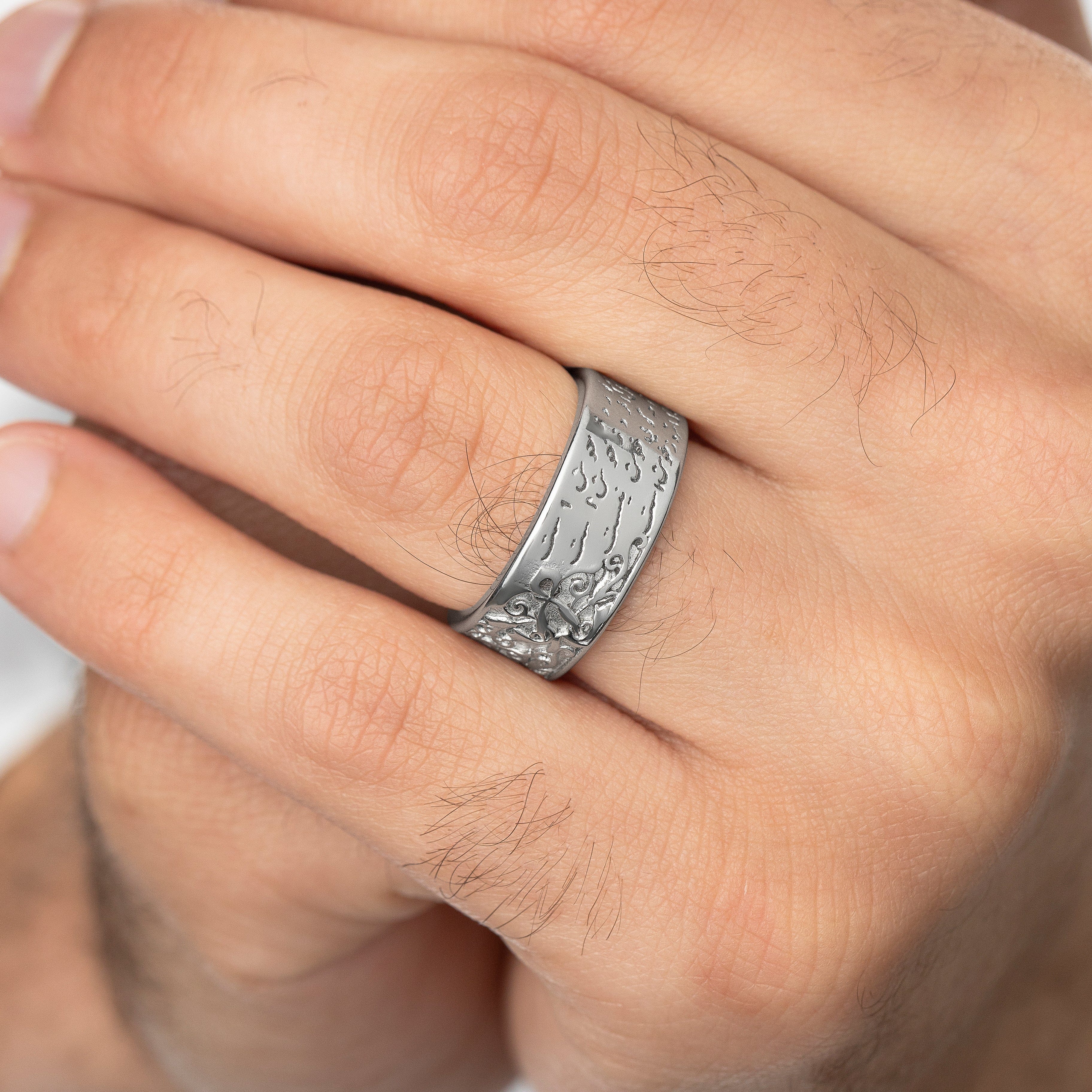 Be Happy About Today Poem Ring