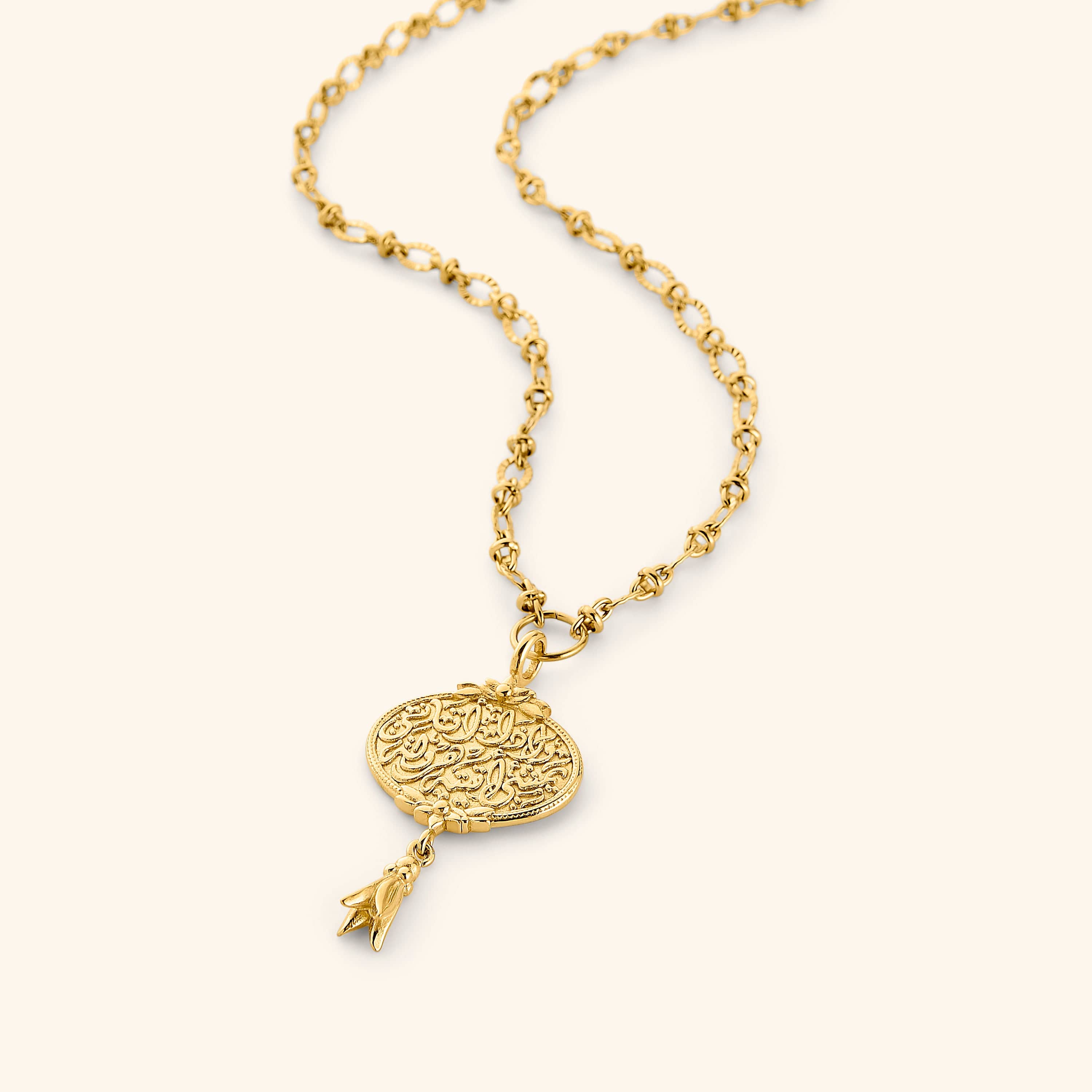 "Walk to Me, and I'll run to you" Medallion Necklace | Women