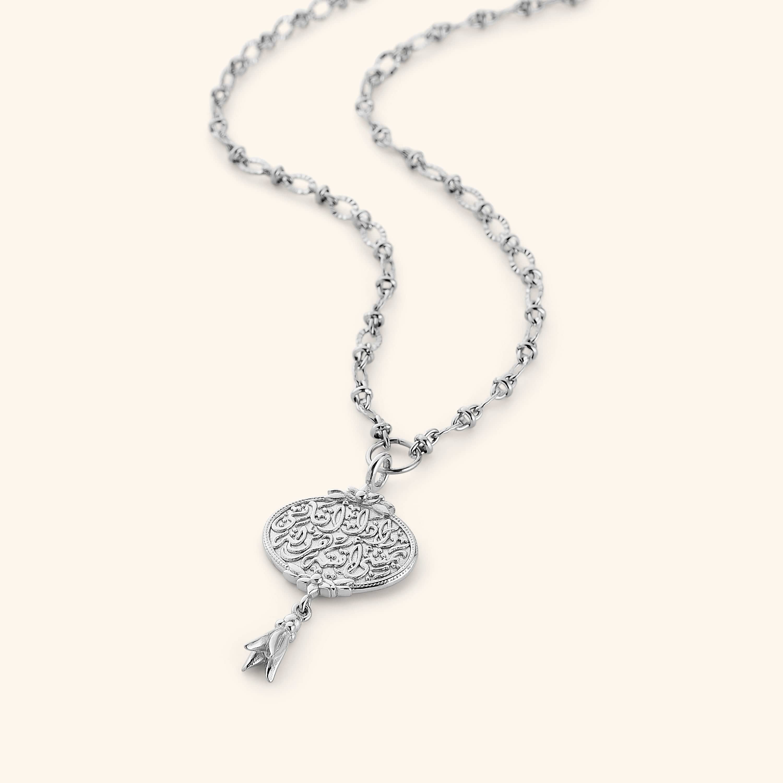 "Walk to Me, and I'll run to you" Medallion Necklace | Women
