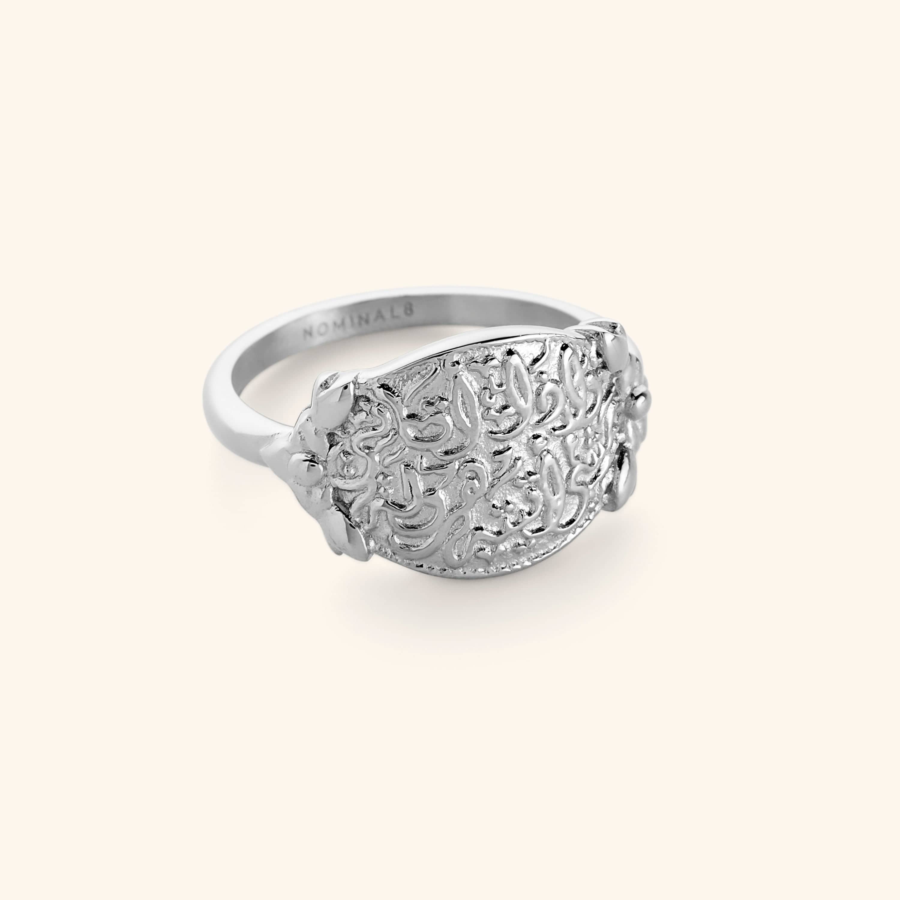 "Walk to Me, and I'll run to you" Medallion Ring | Women