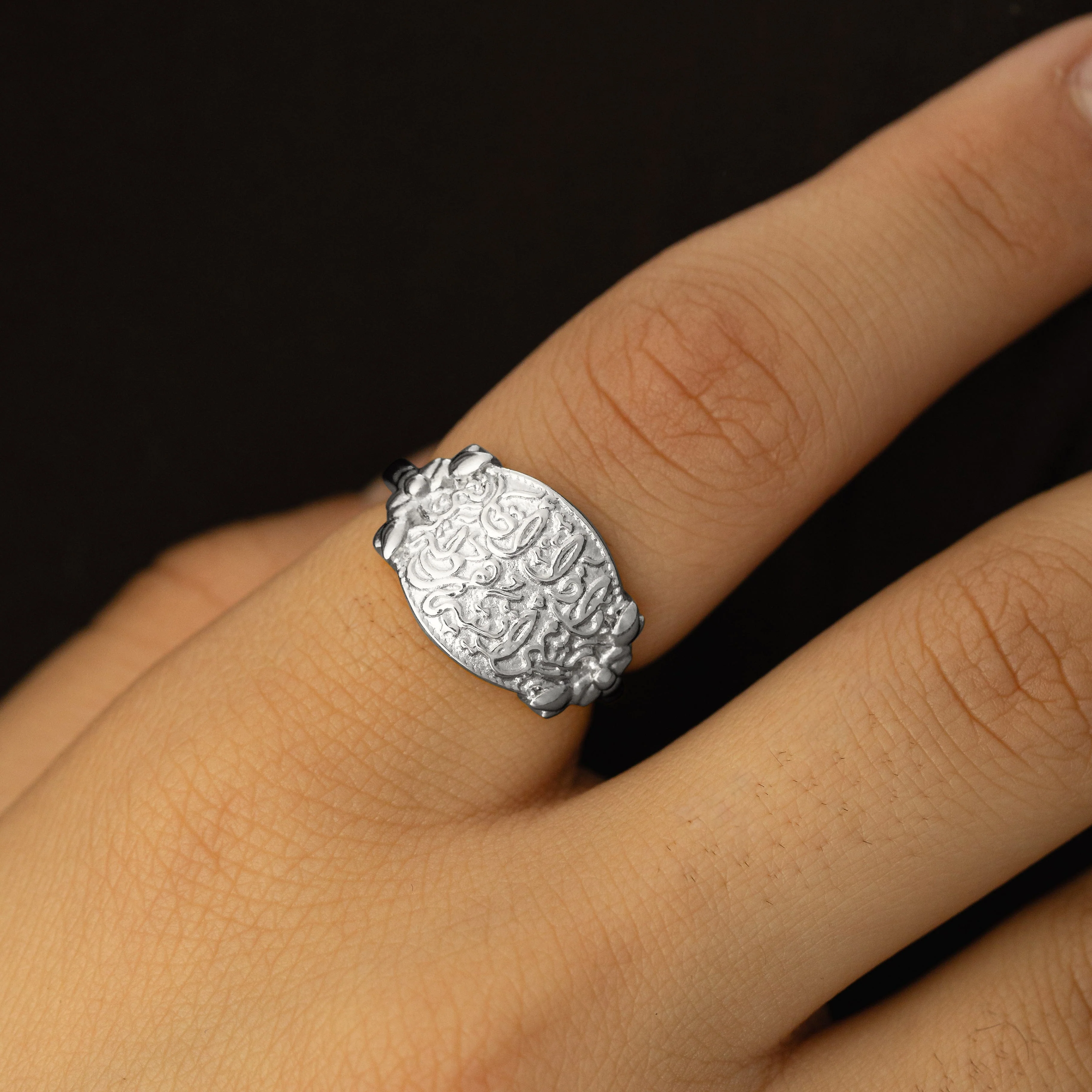 "Walk to Me, and I'll run to you" Medallion Ring | Women