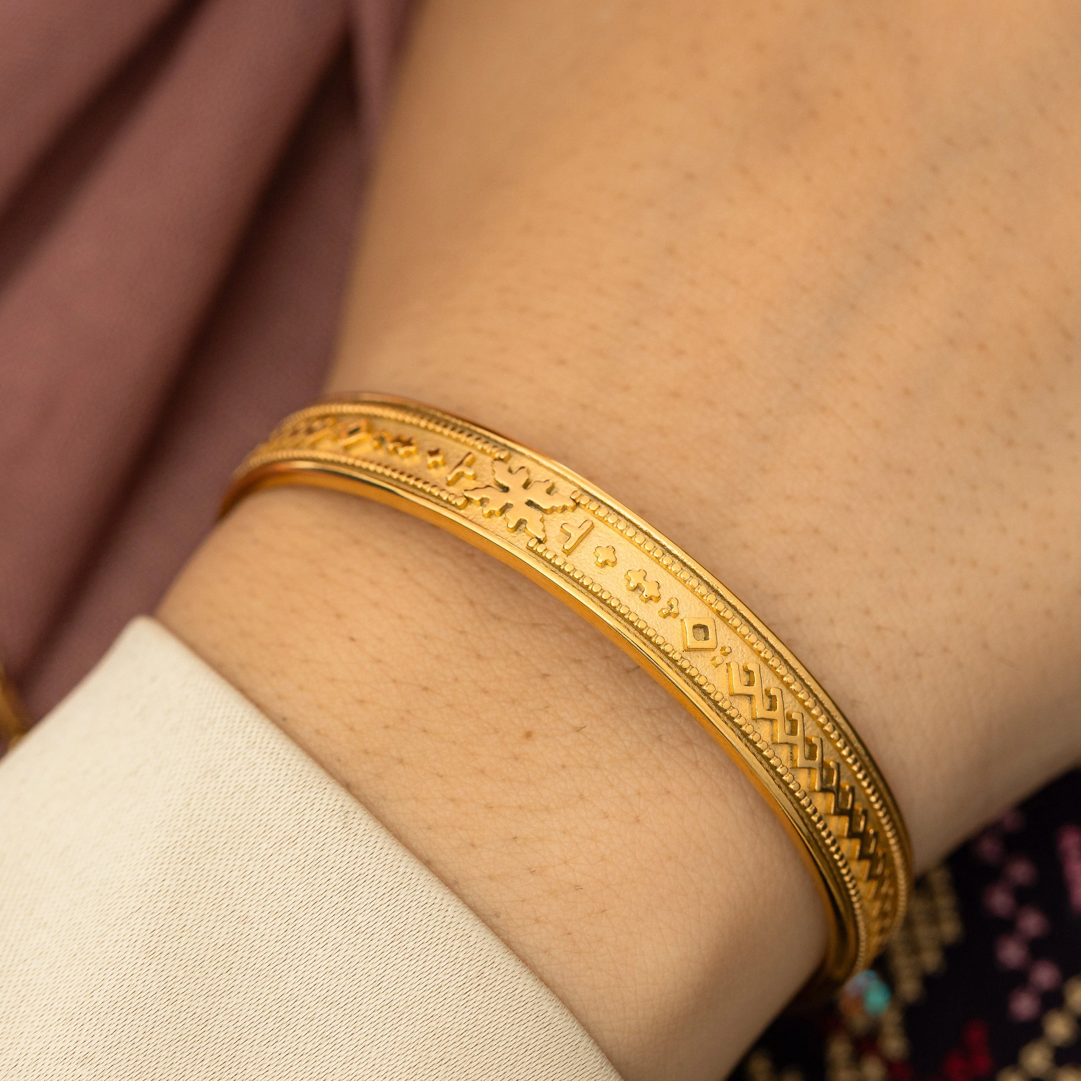 Slim Tatreez Cuff