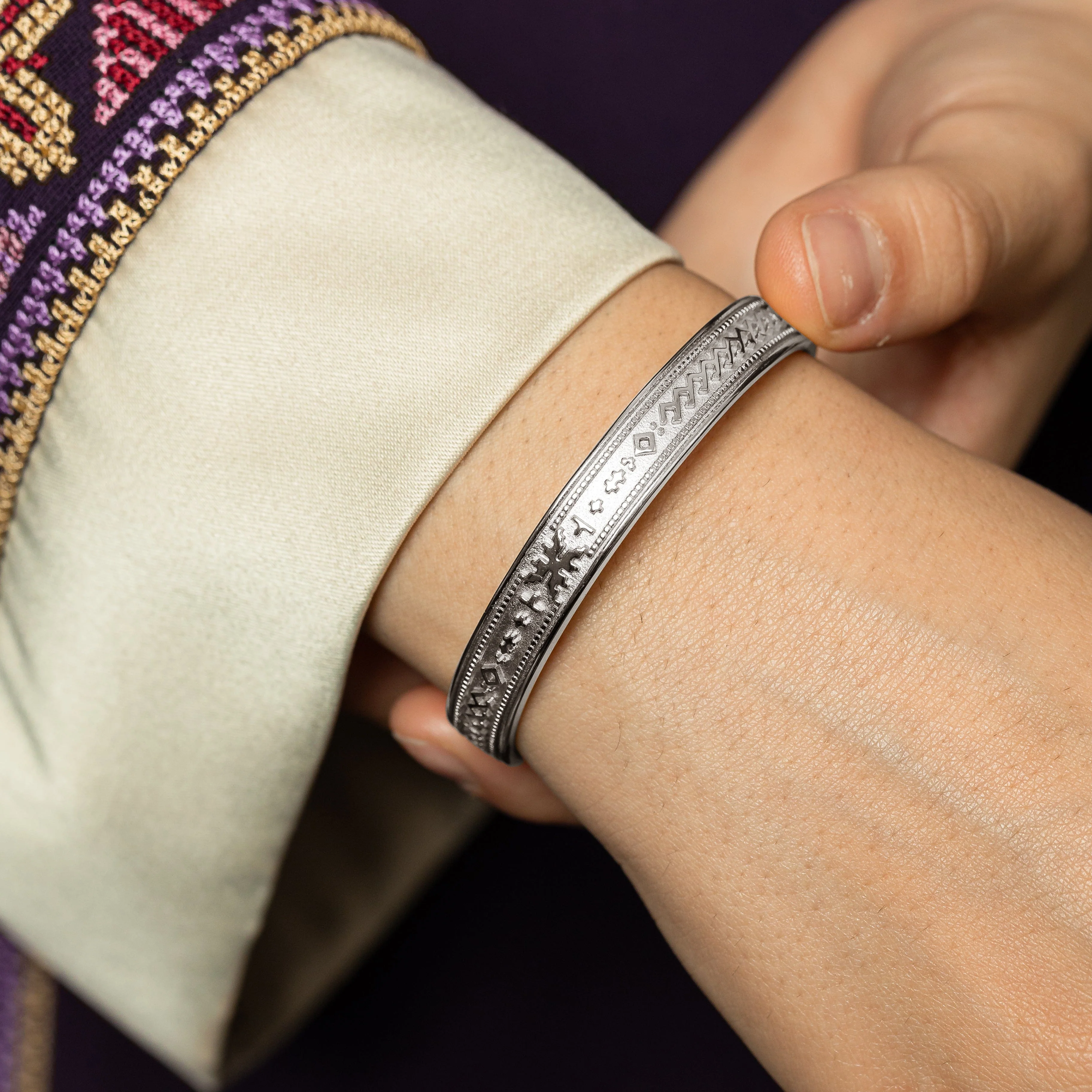 Slim Tatreez Cuff