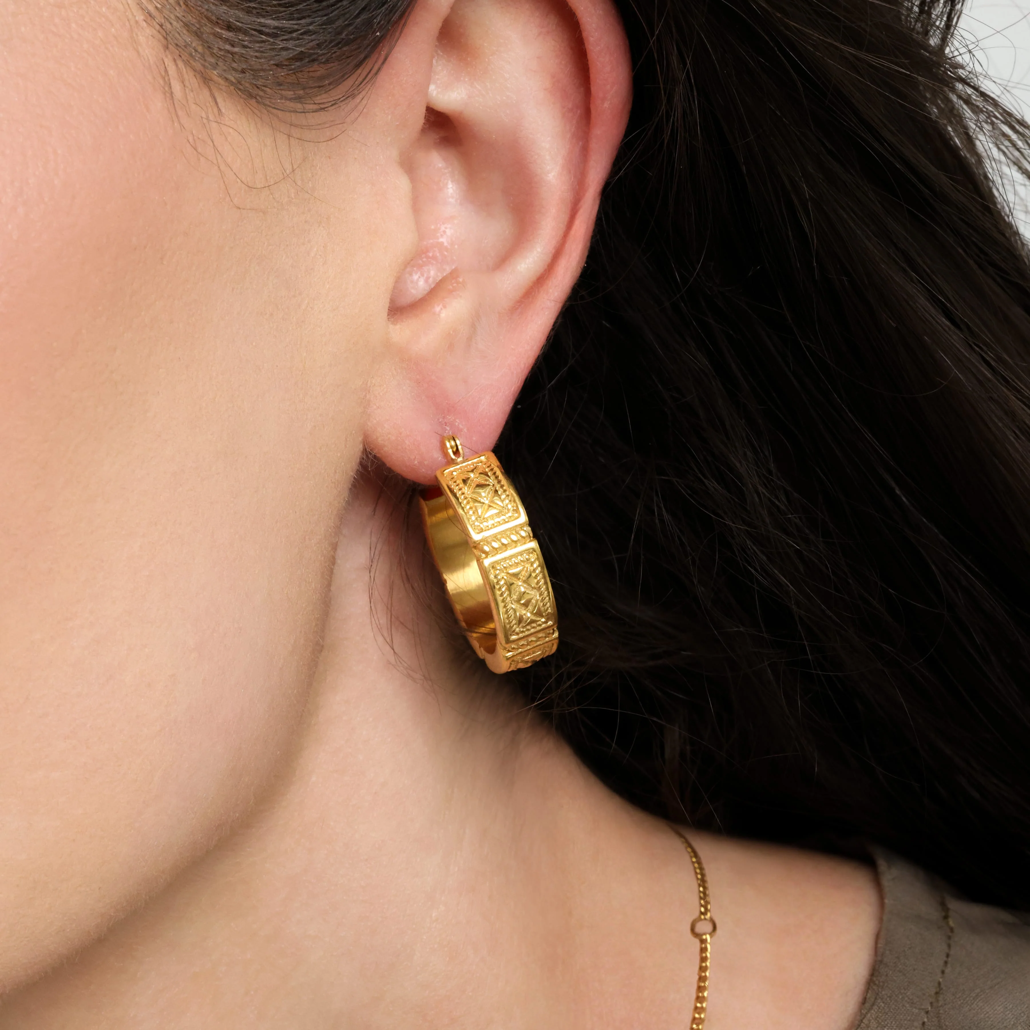 Damascus Tile Earrings