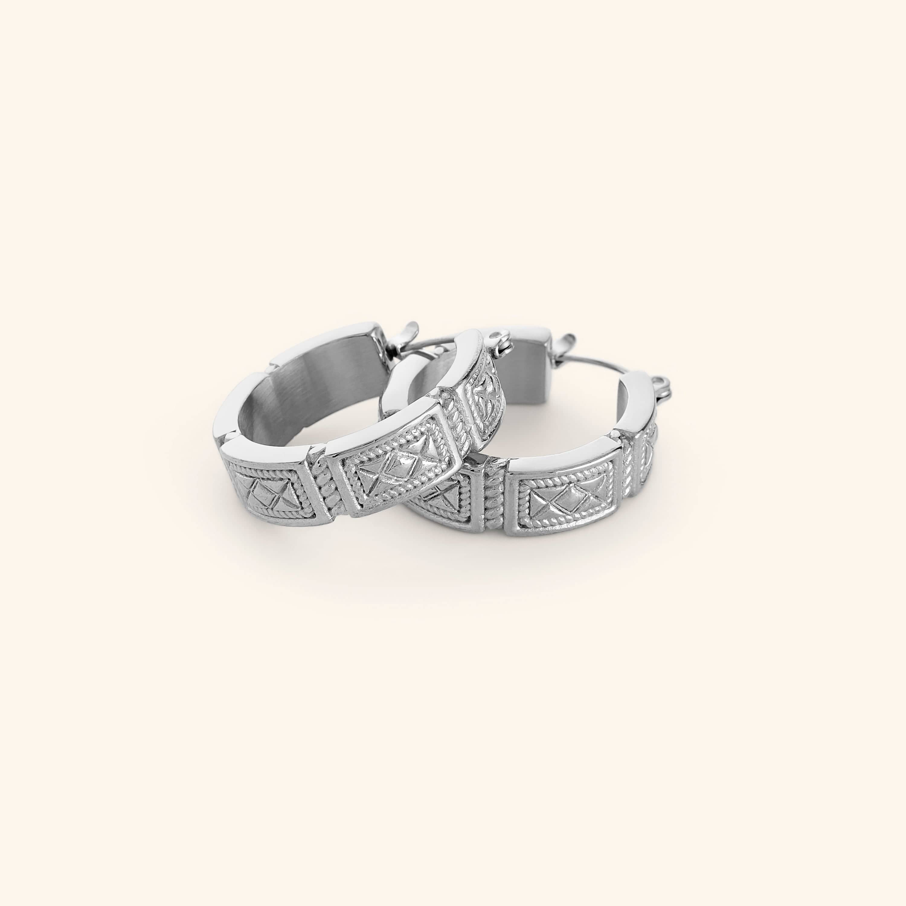Damascus Tile Earrings