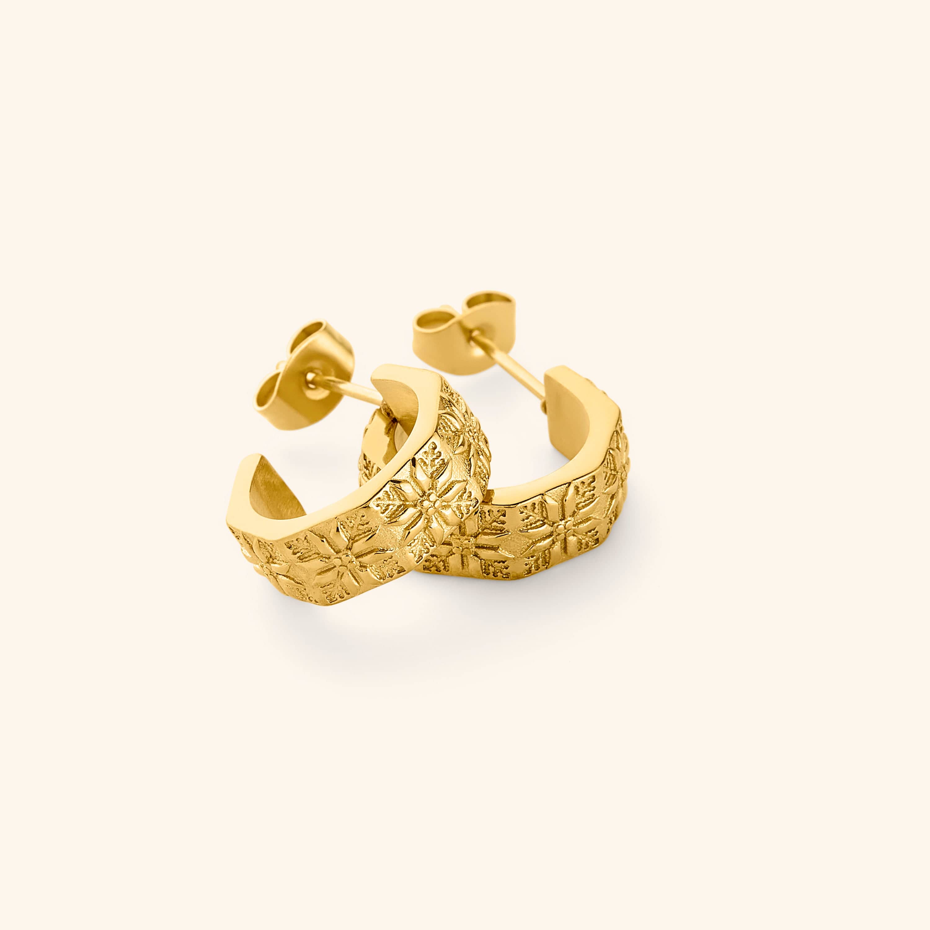 Tatreez Hoop Earrings
