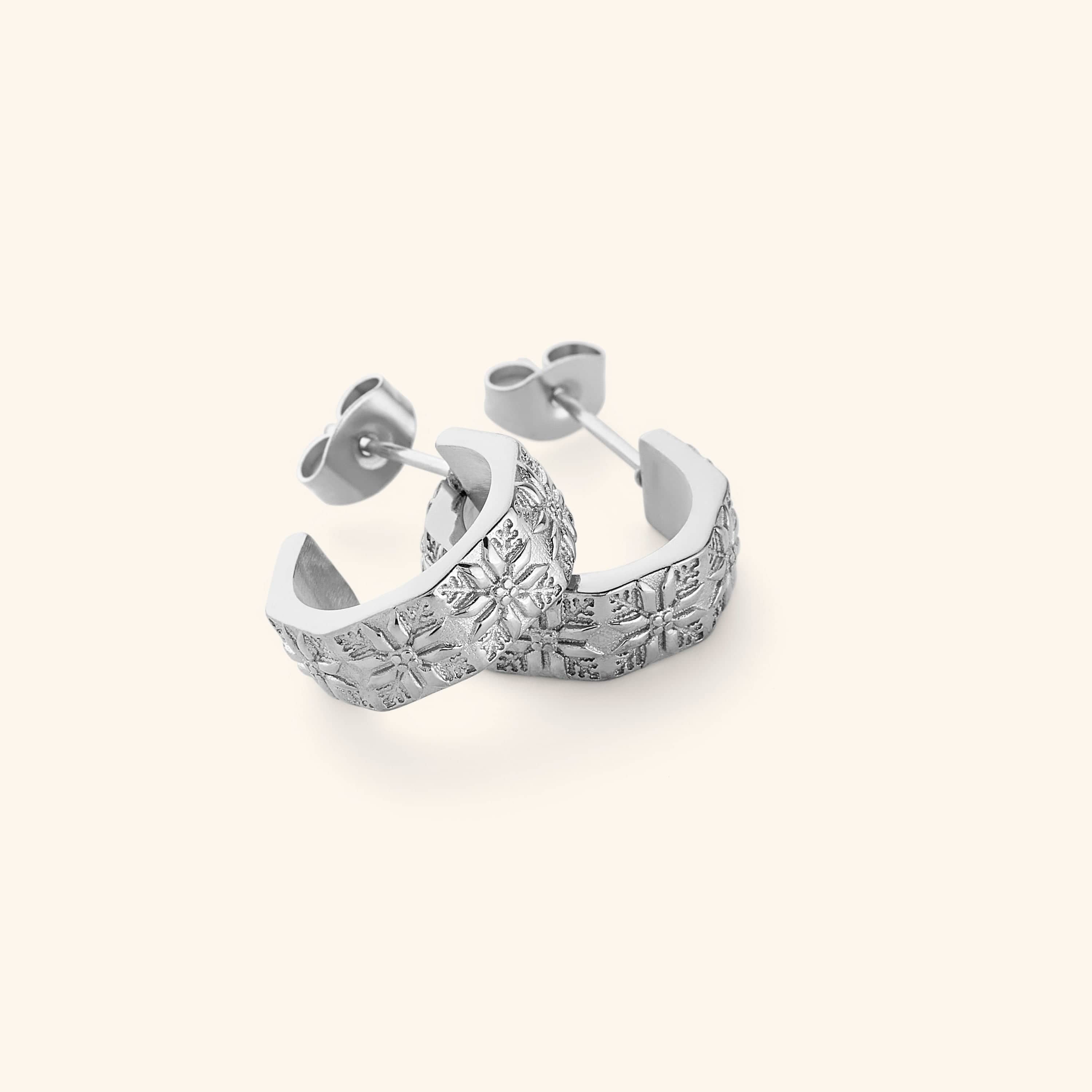 Tatreez Hoop Earrings