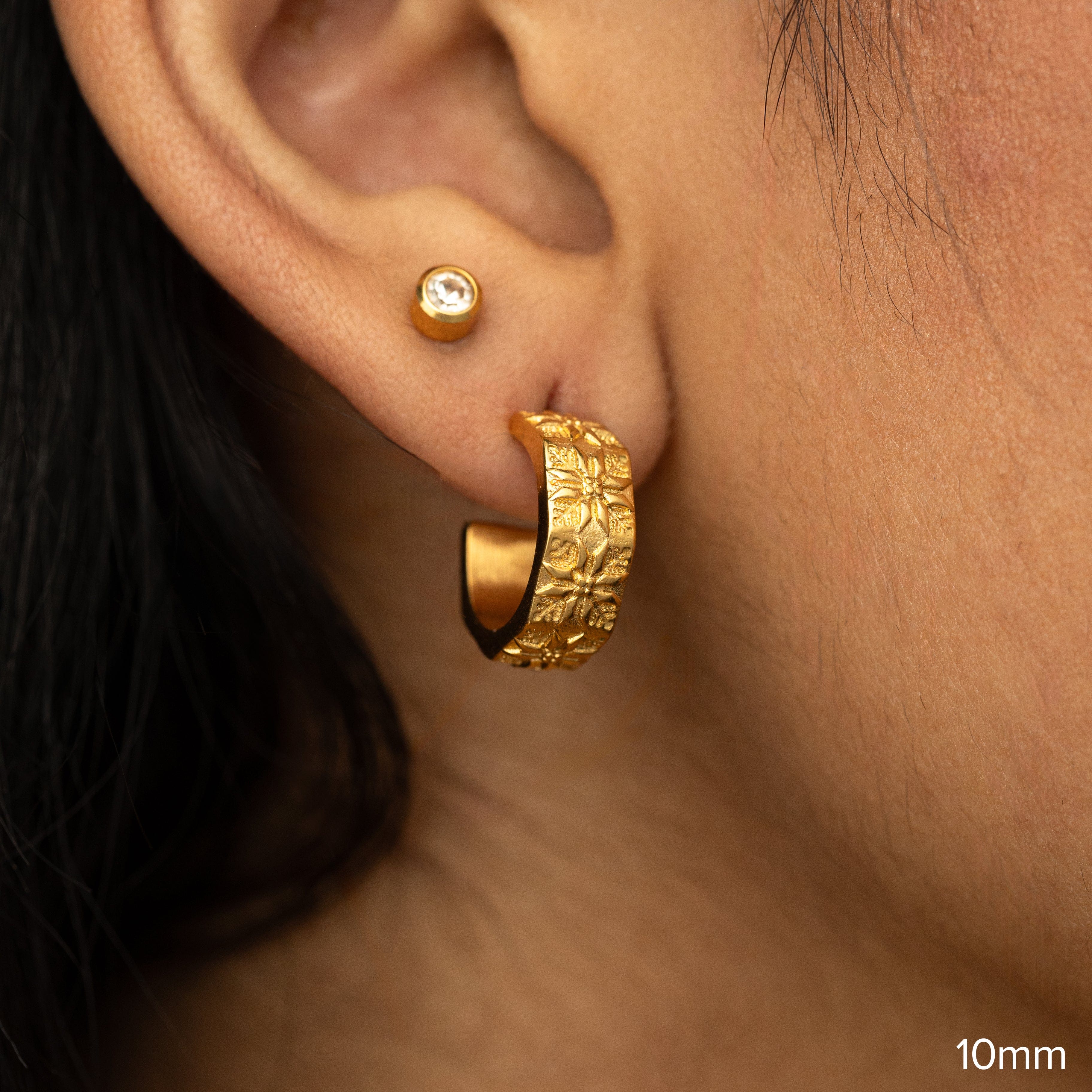 Tatreez Hoop Earrings