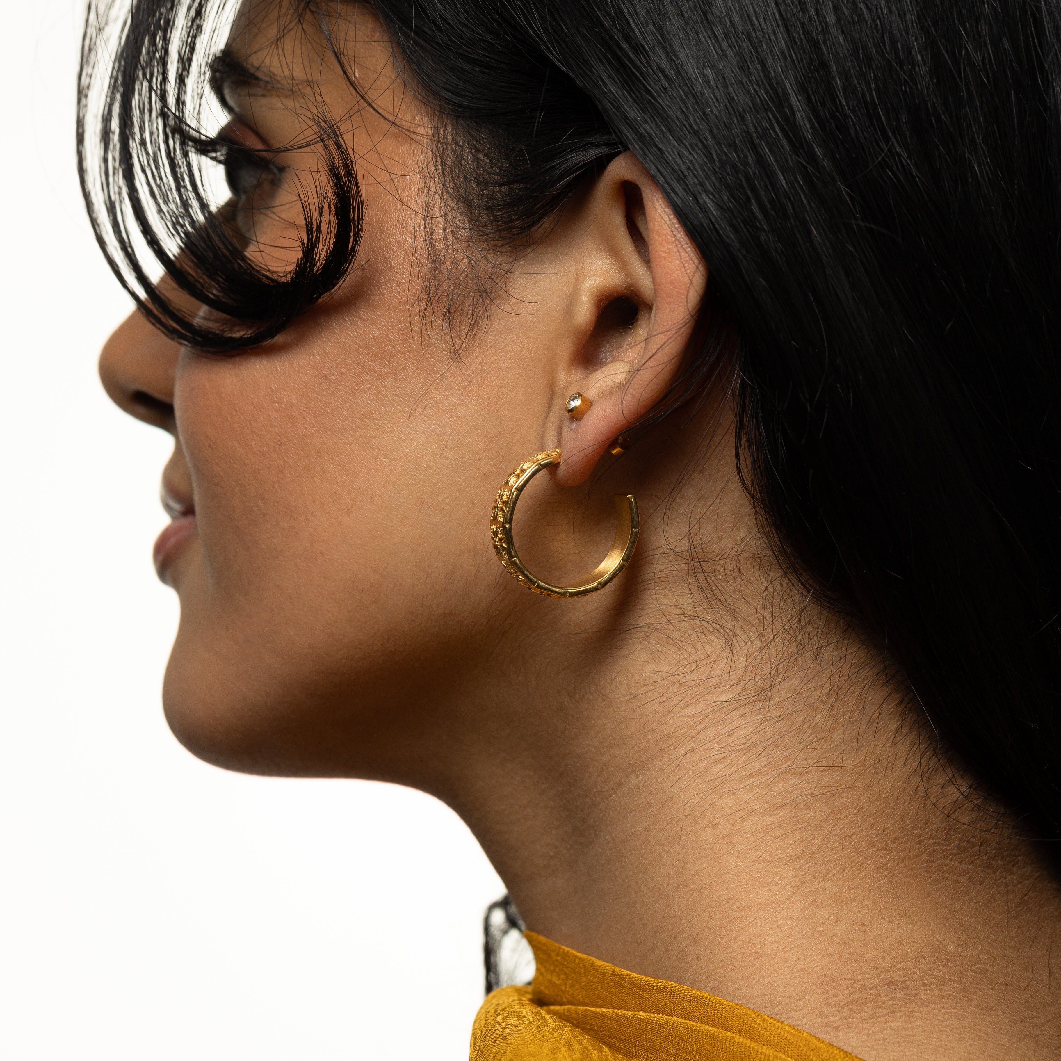 Tatreez Hoop Earrings