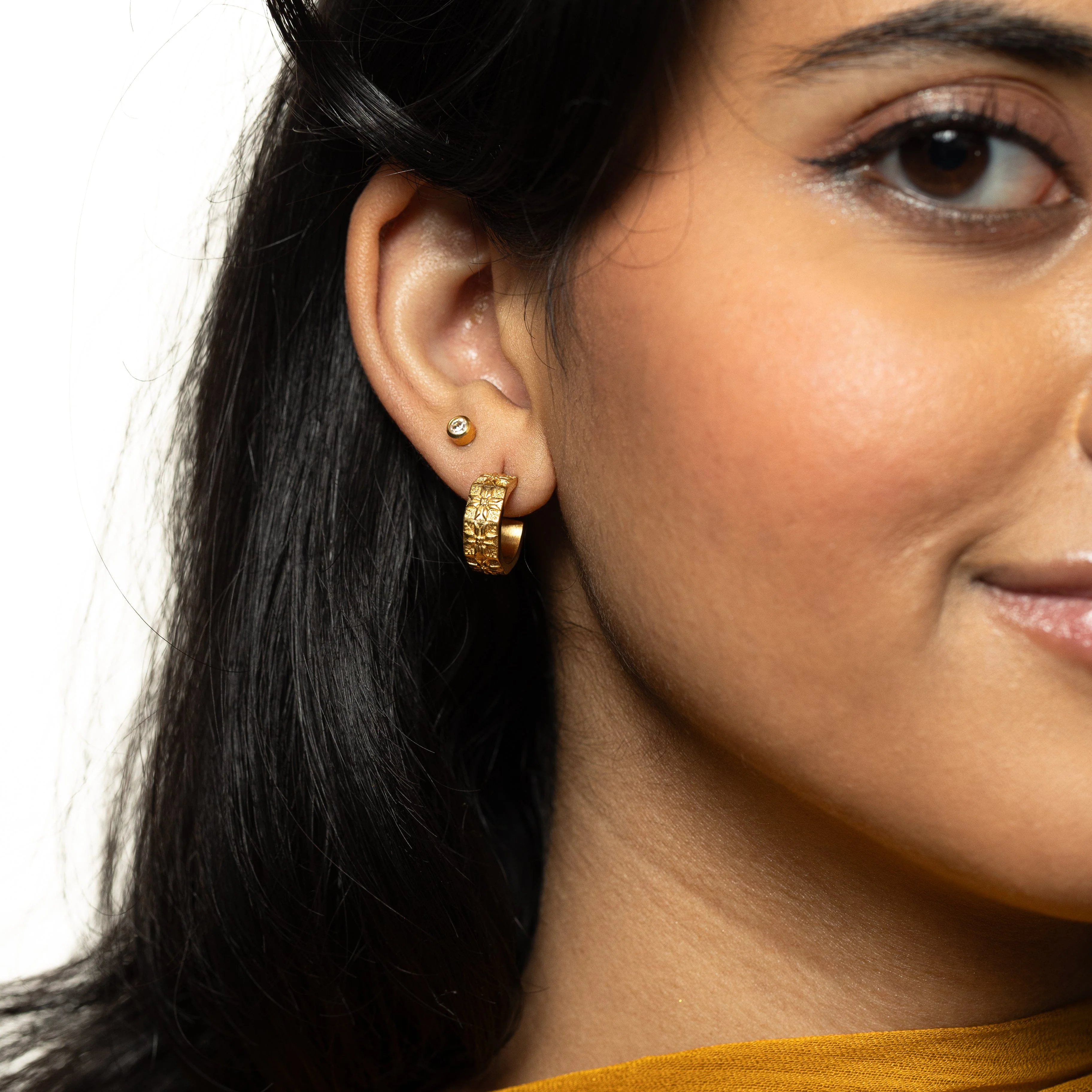 Tatreez Hoop Earrings