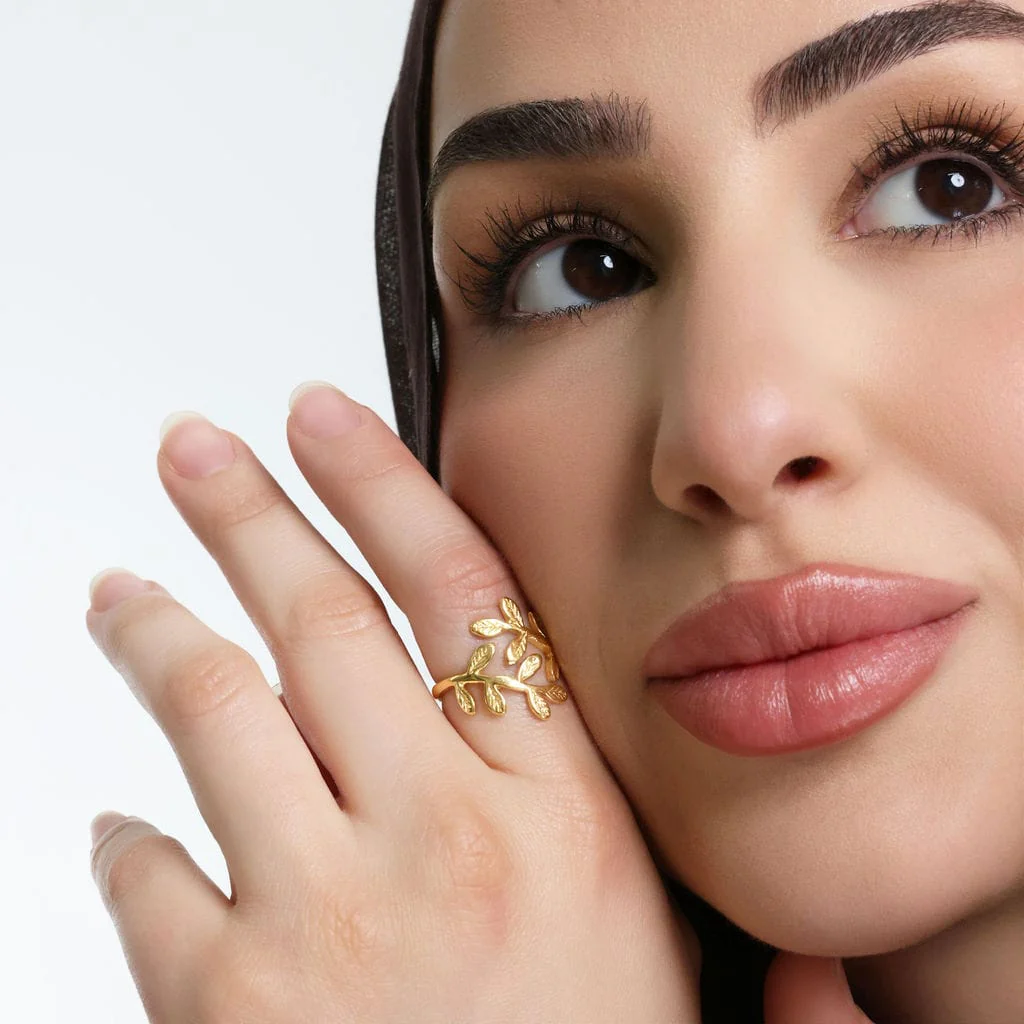 Palestine Olive Leaf Ring