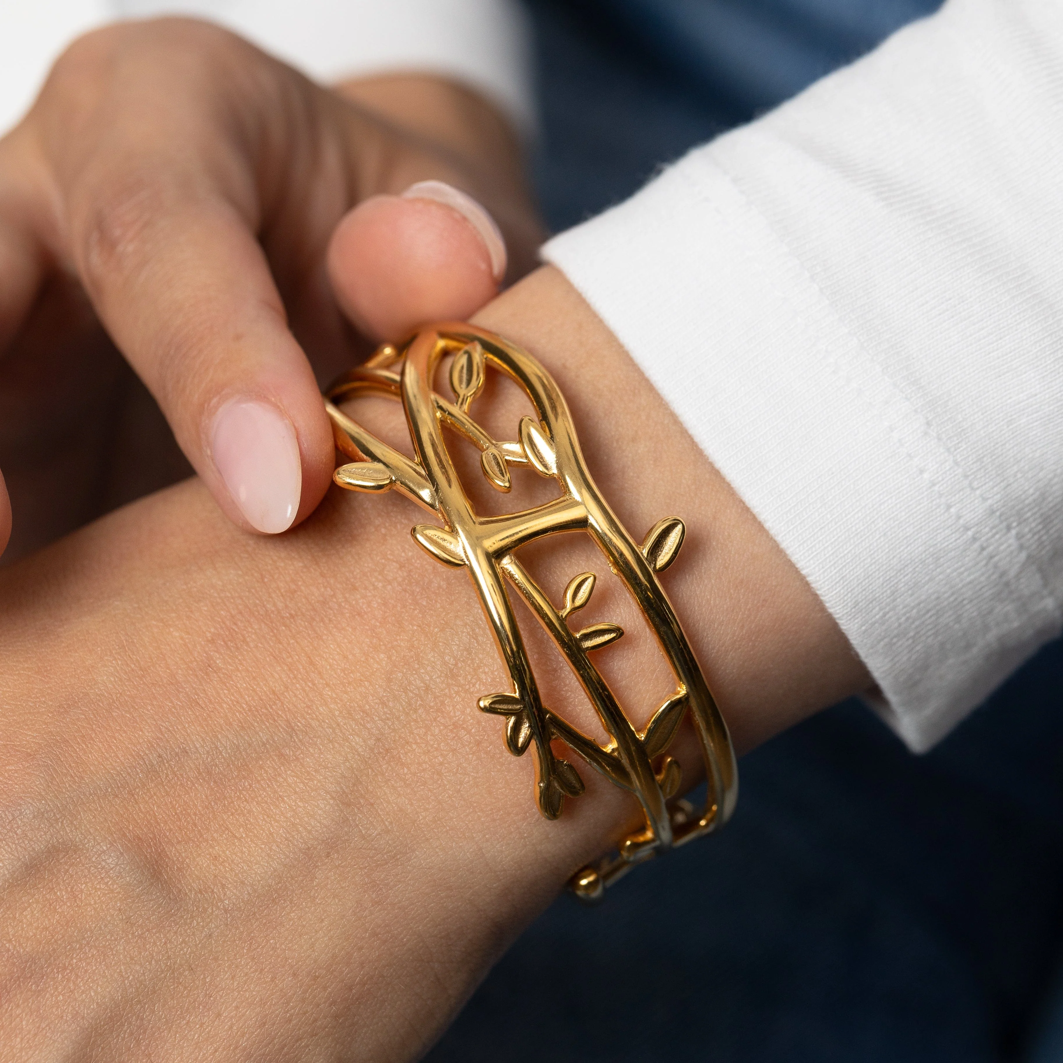 Imperfect Olive Branch Cuff