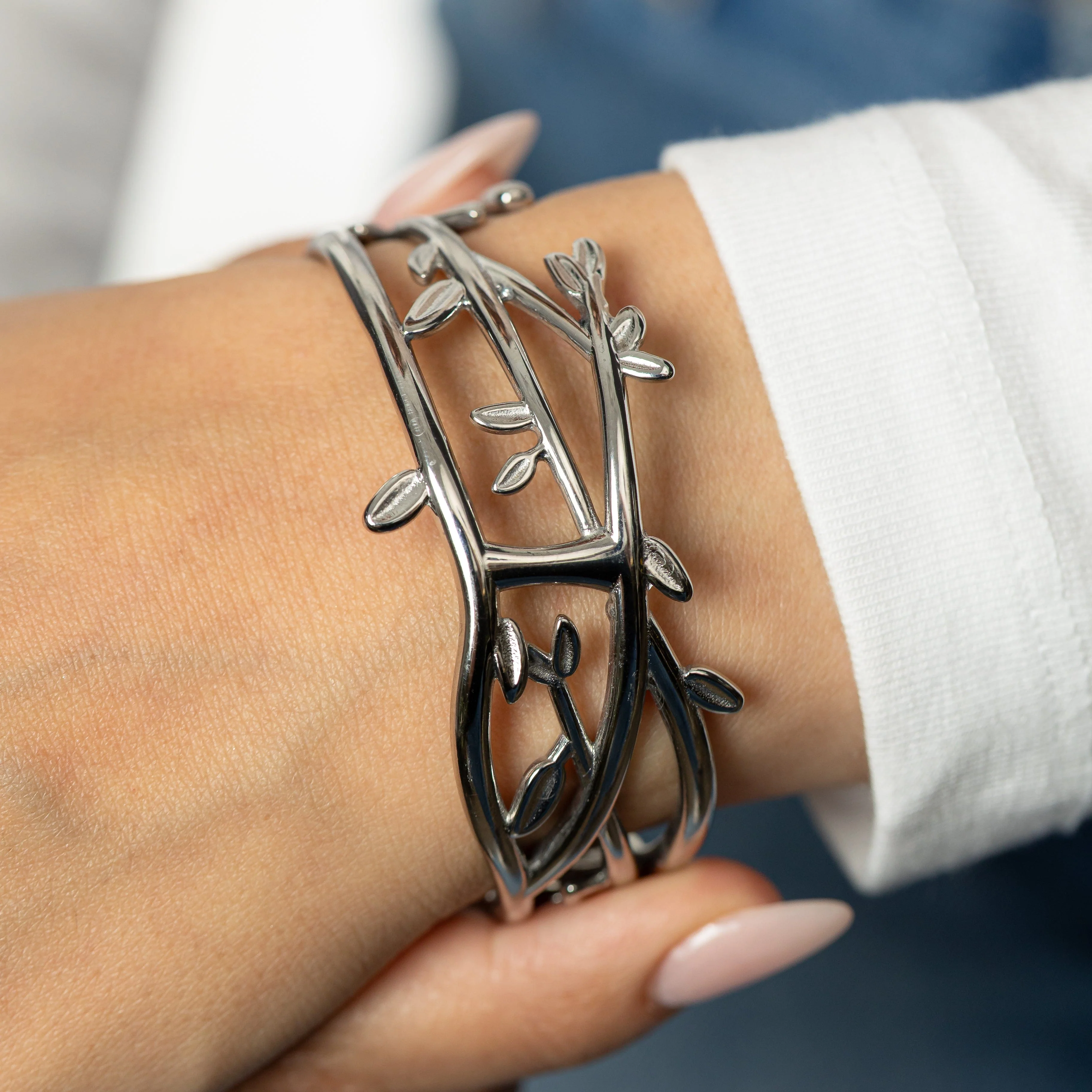 Imperfect Olive Branch Cuff