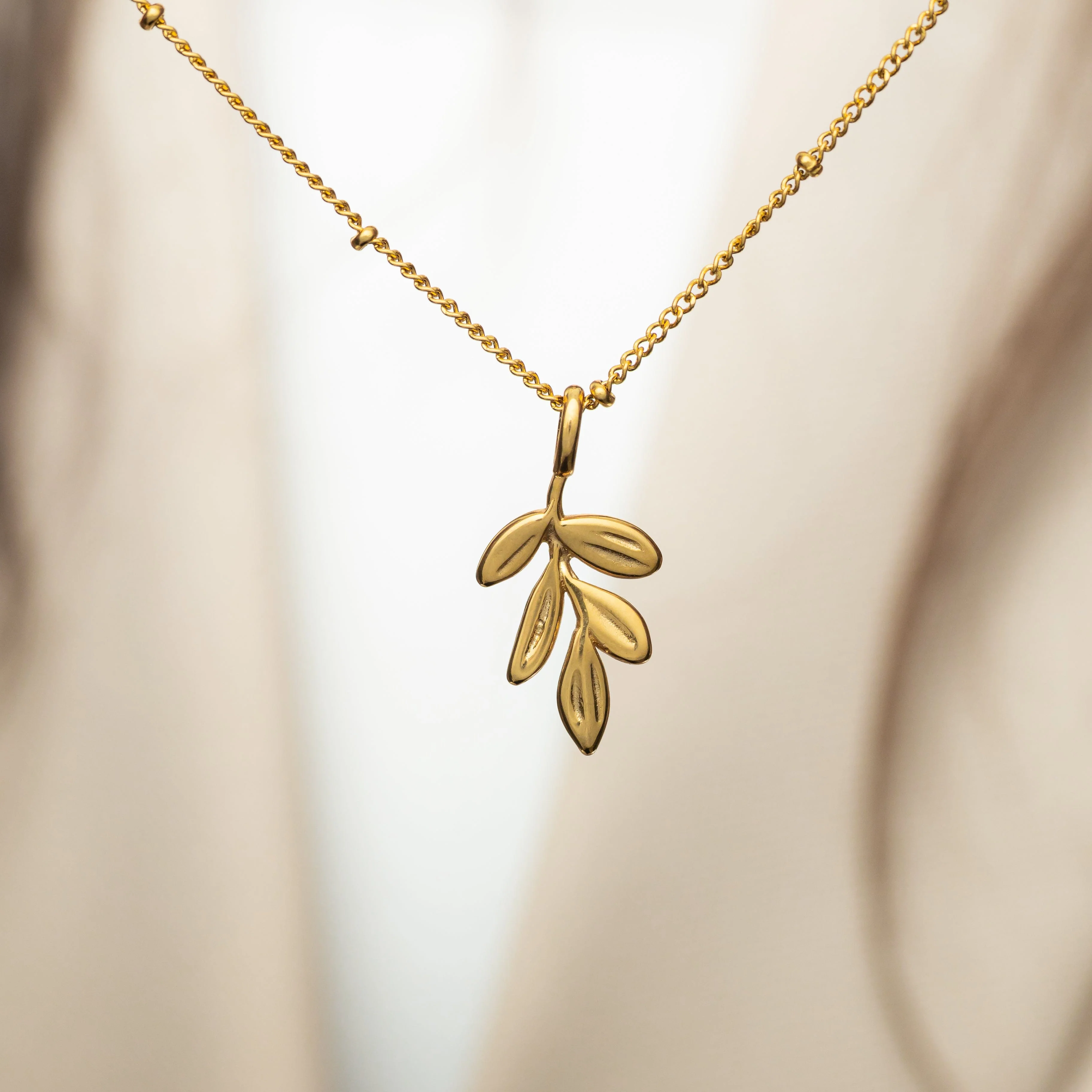 Olive Tree Branch Charm