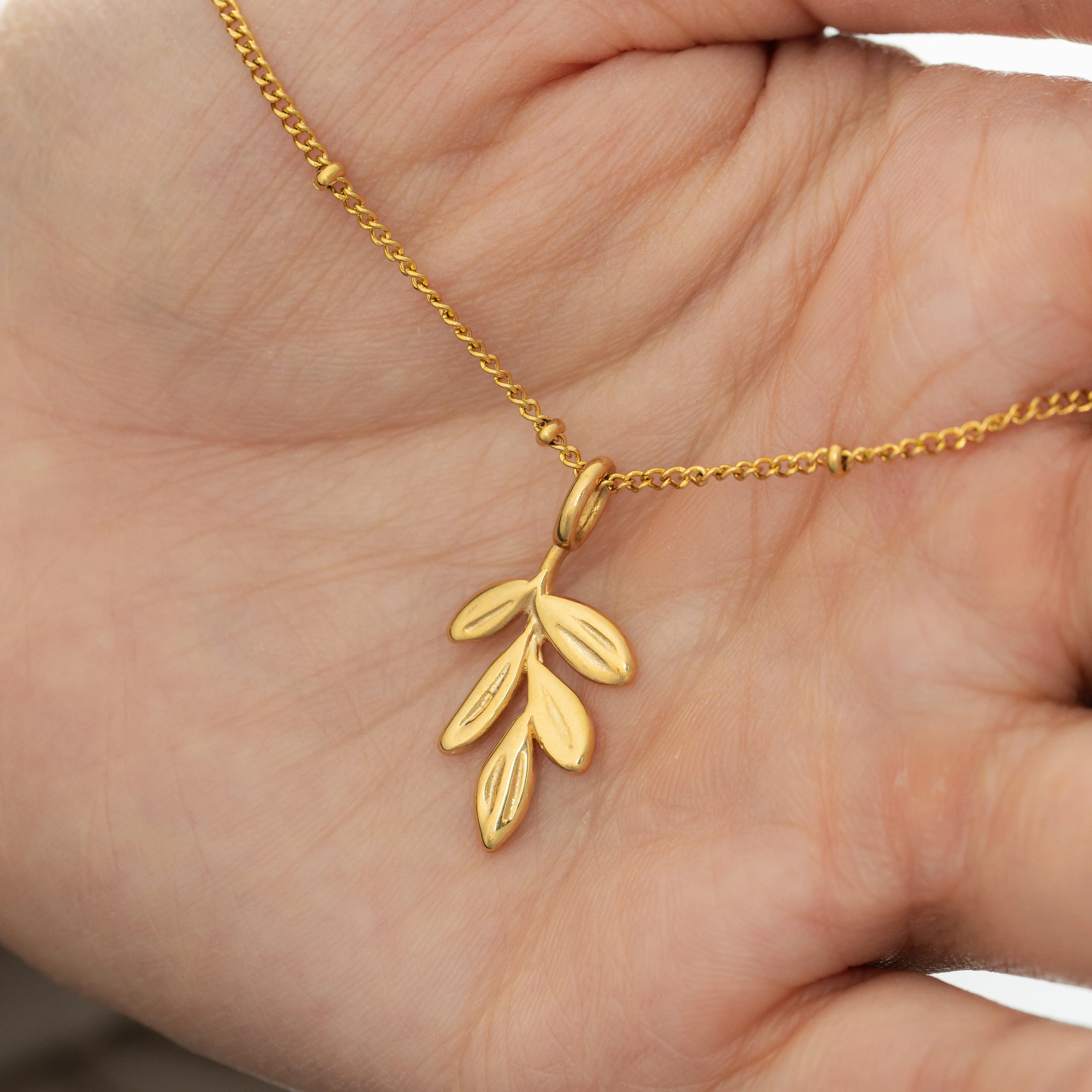 Olive Tree Branch Charm
