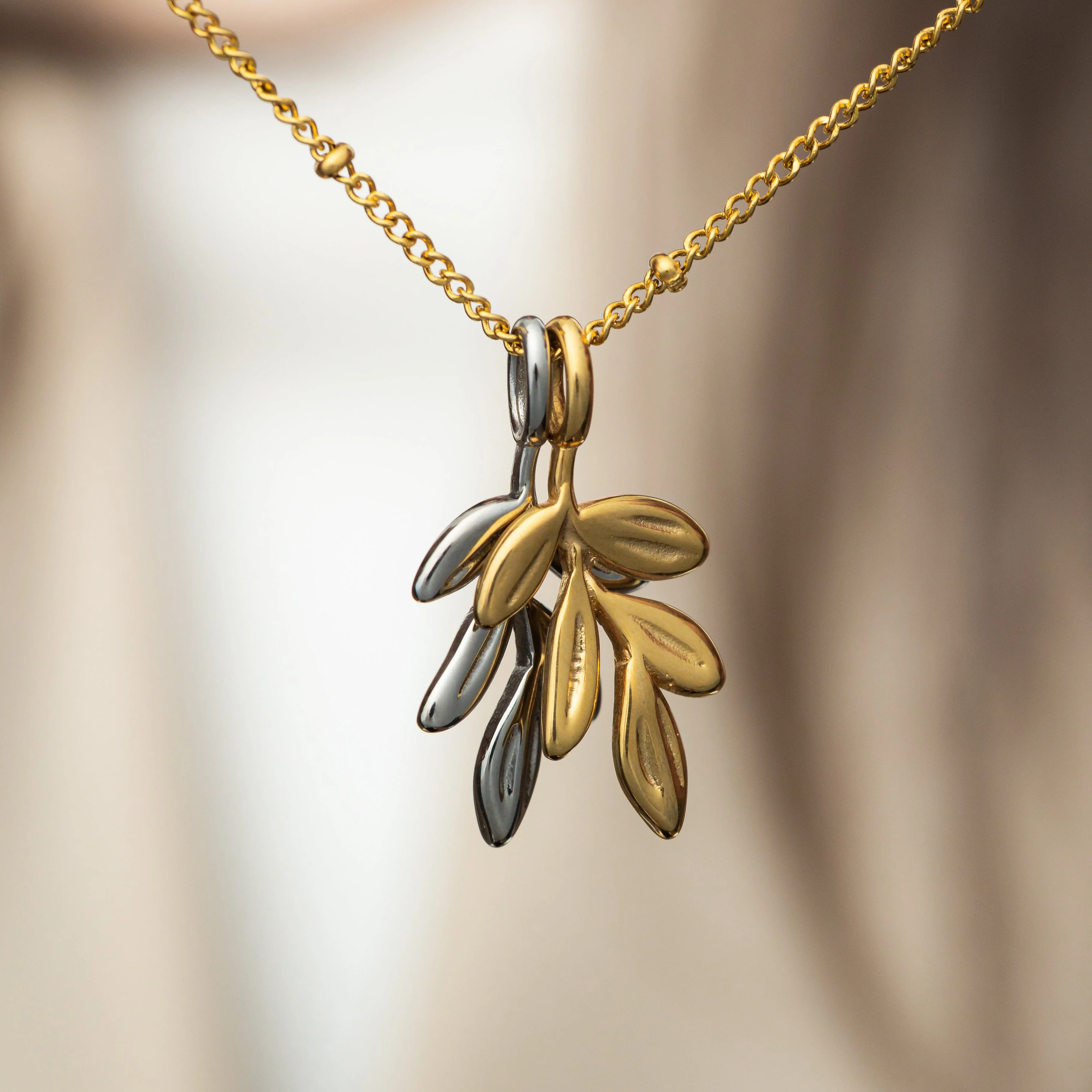 Olive Tree Branch Charm