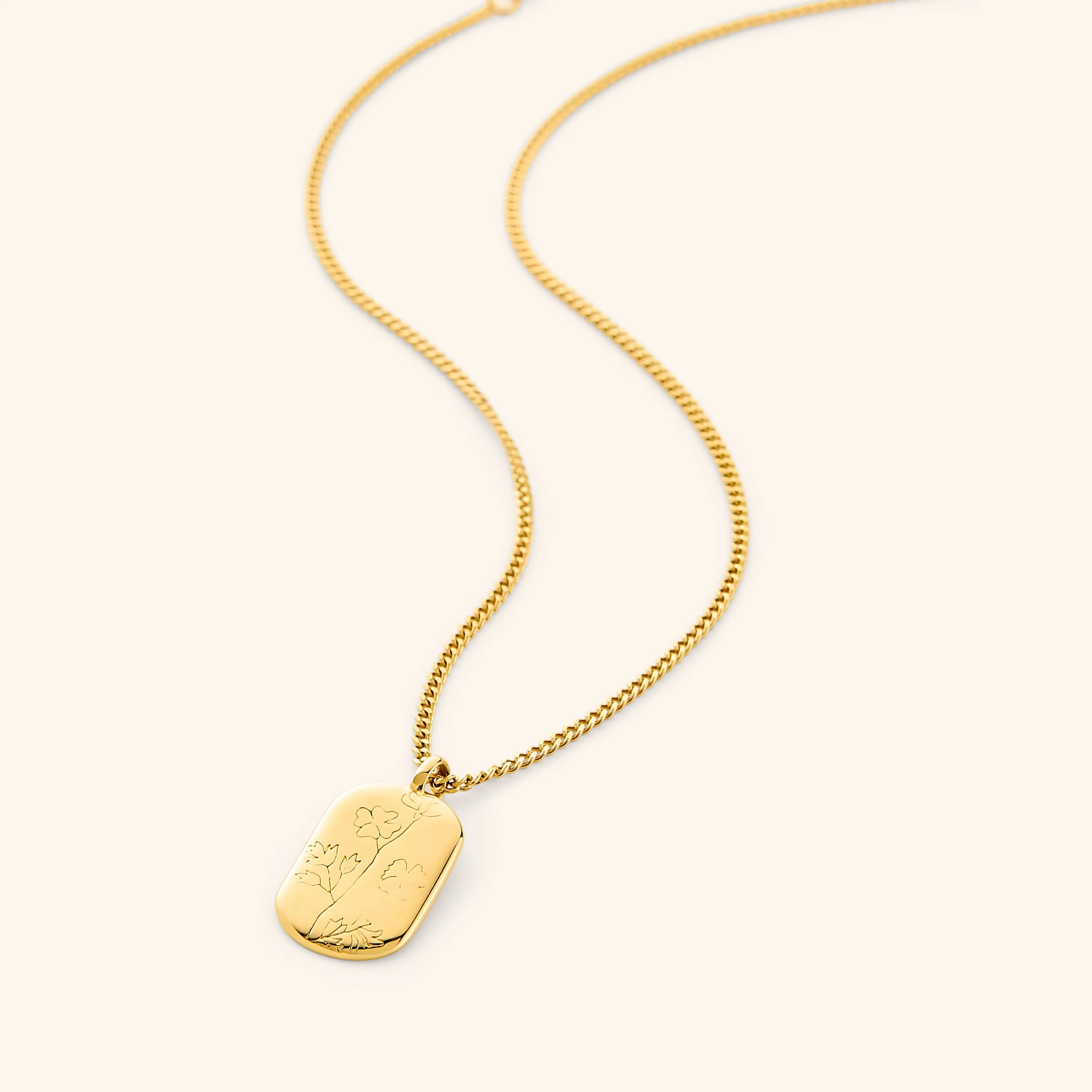 Palestine Poppy Stamp Necklace