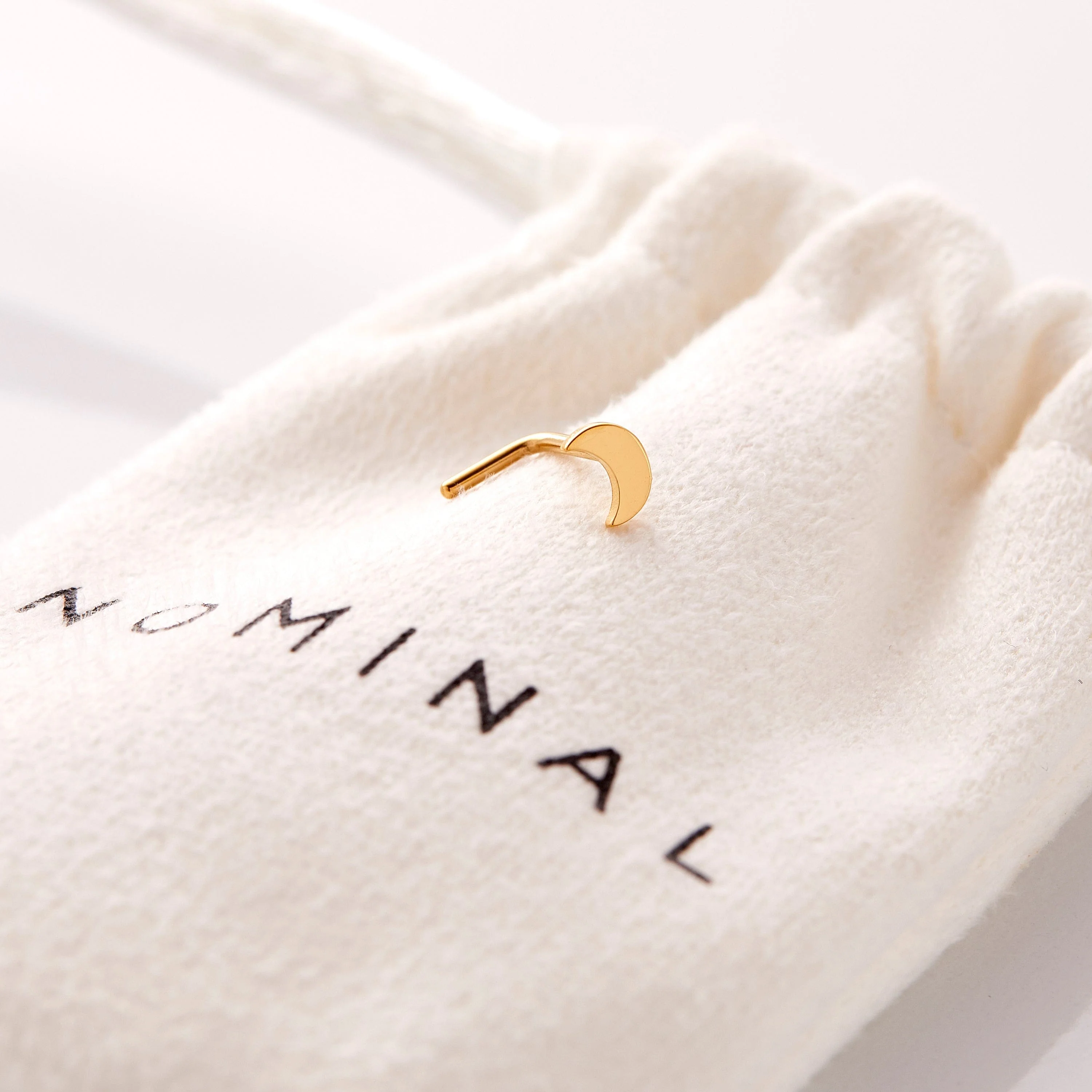Crescent Stud Nose Ring