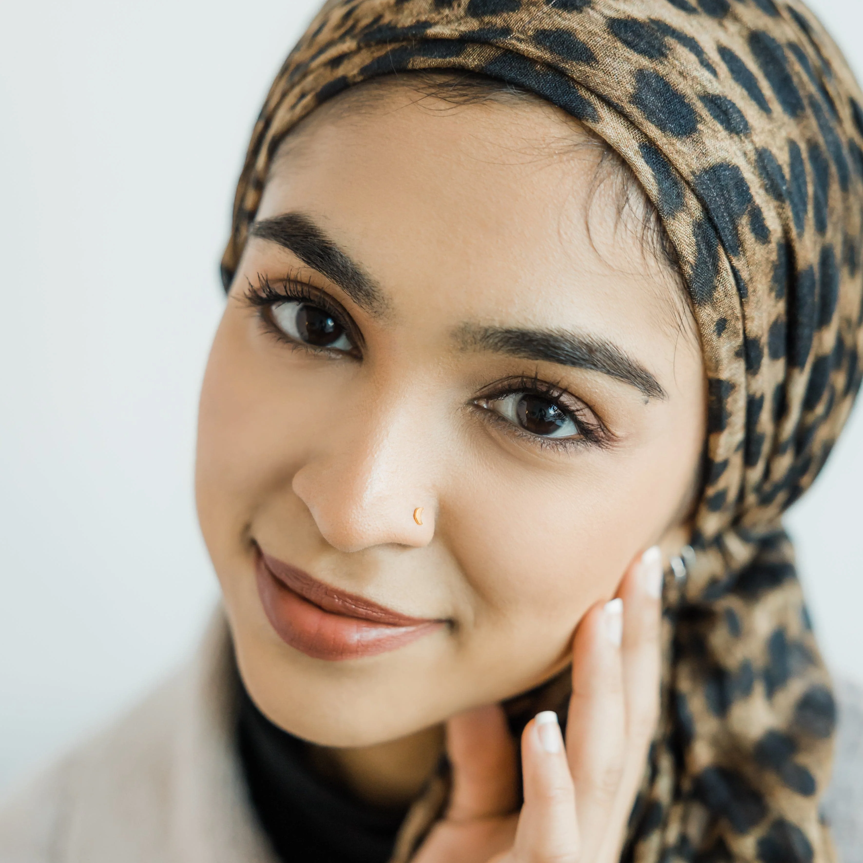 Crescent Stud Nose Ring