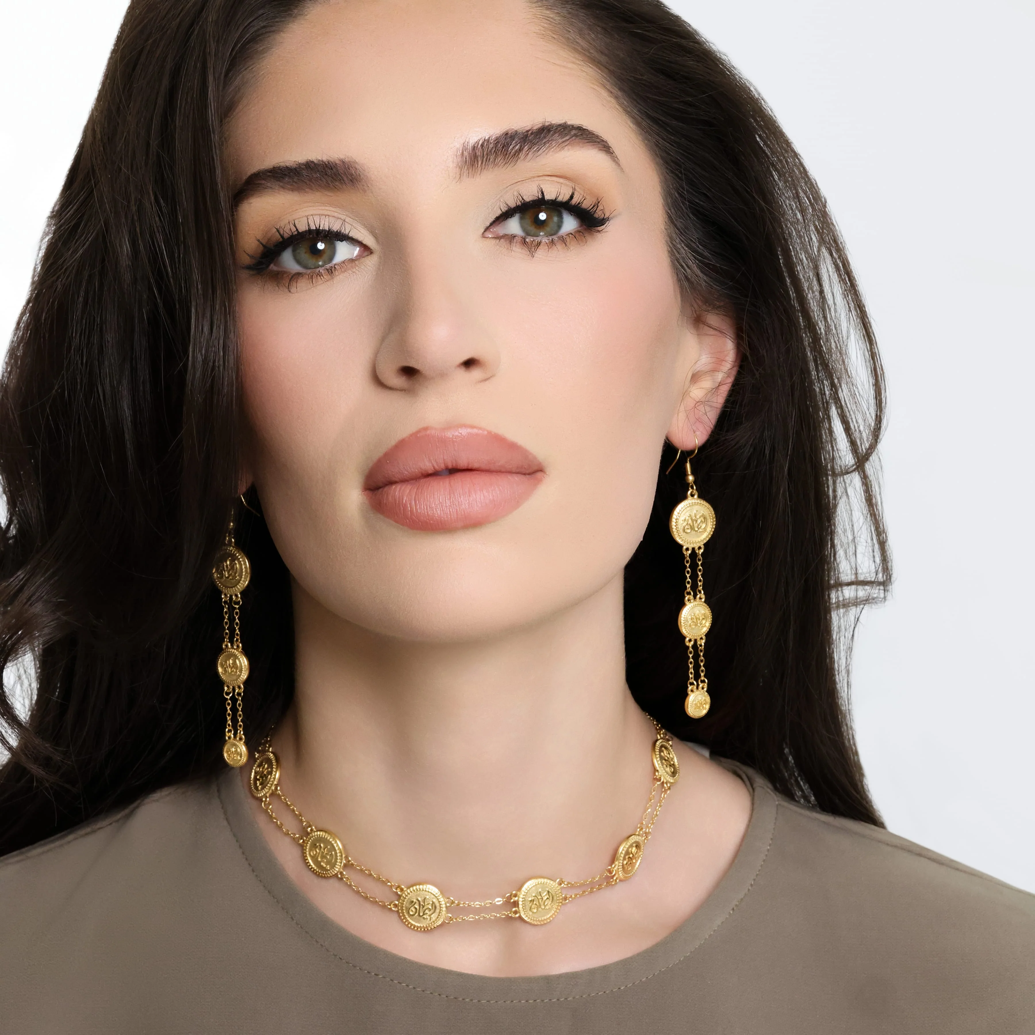 Iman | Faith Coin Earrings