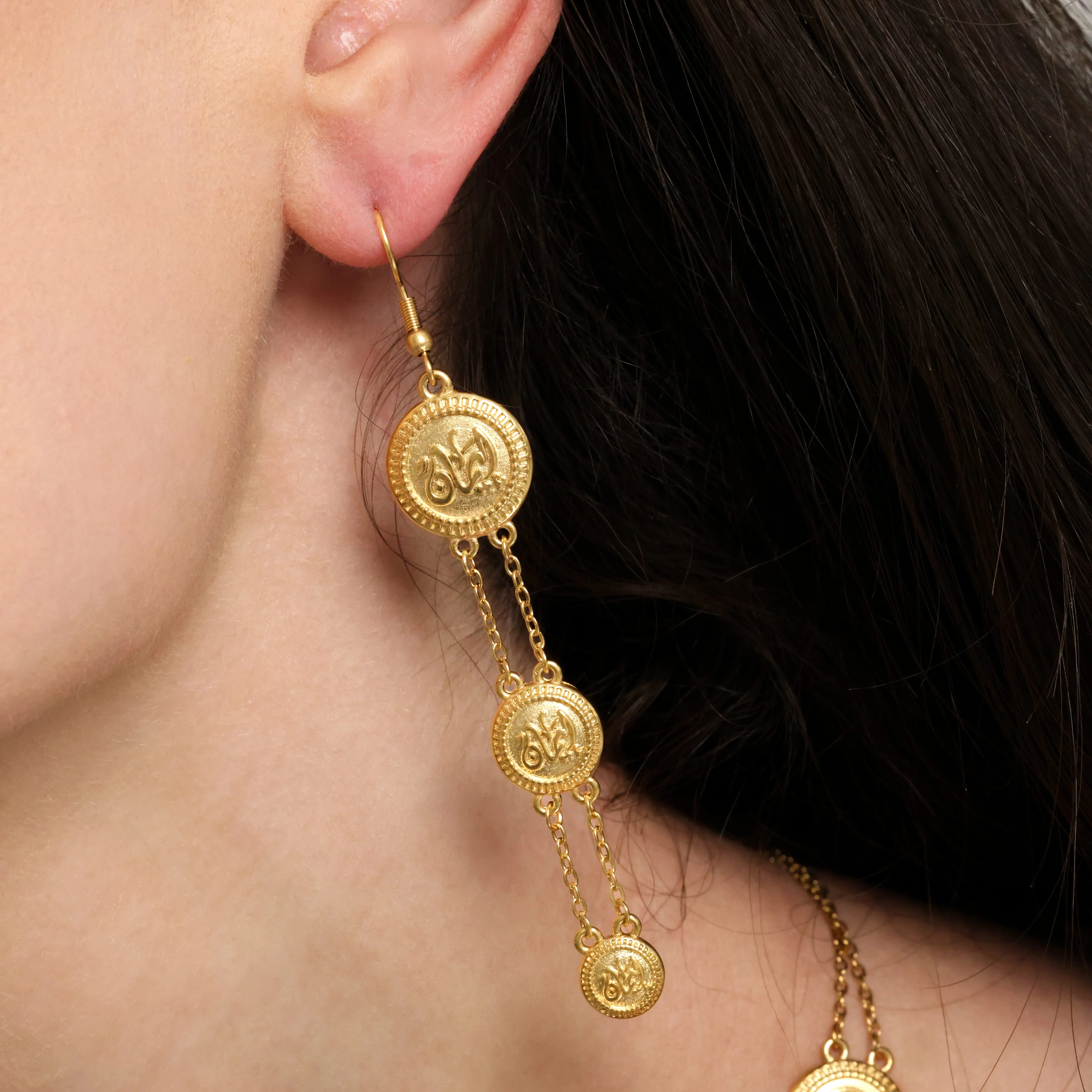 Iman | Faith Coin Earrings