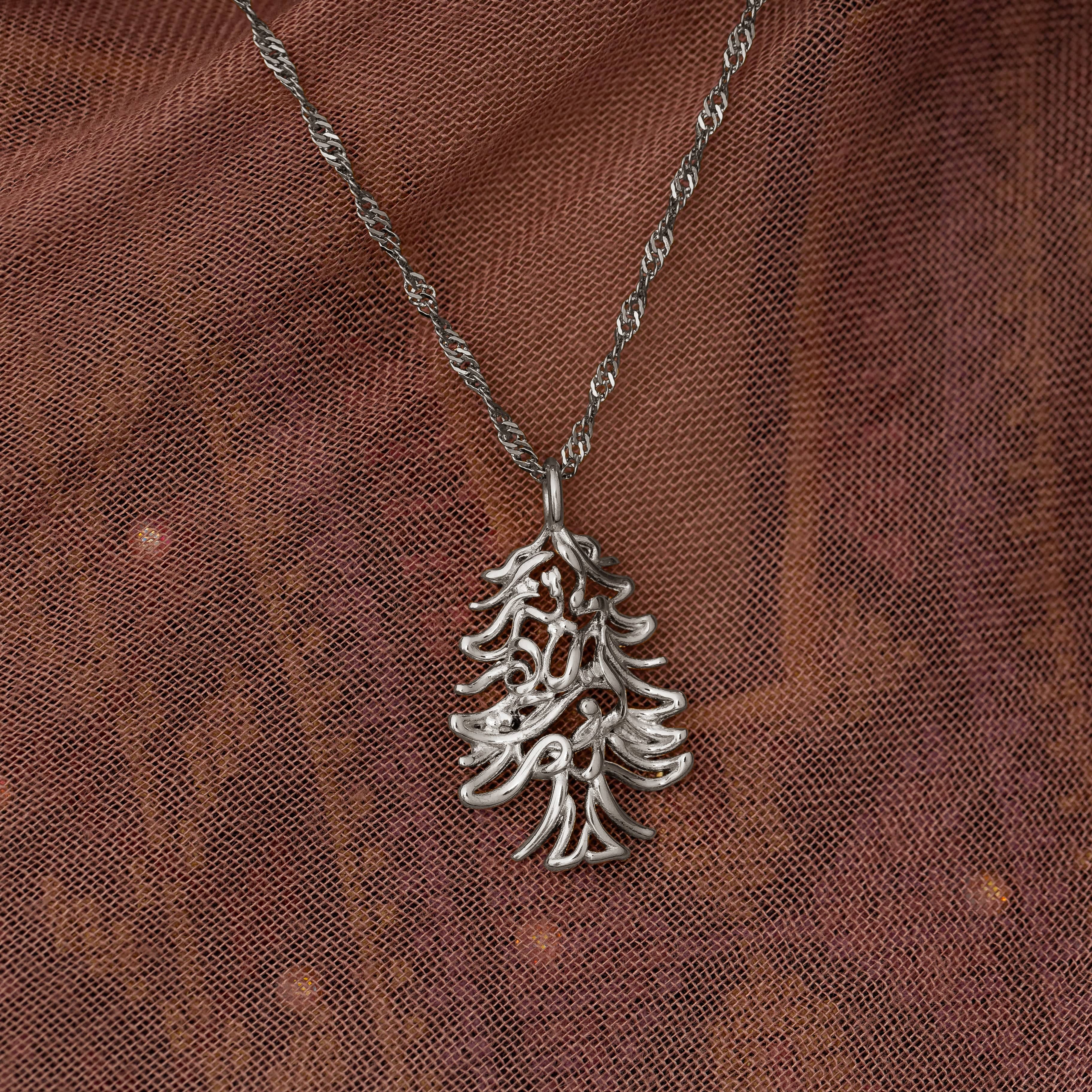 "Freedom is the Soul" Lebanon Cedar Necklace | Women