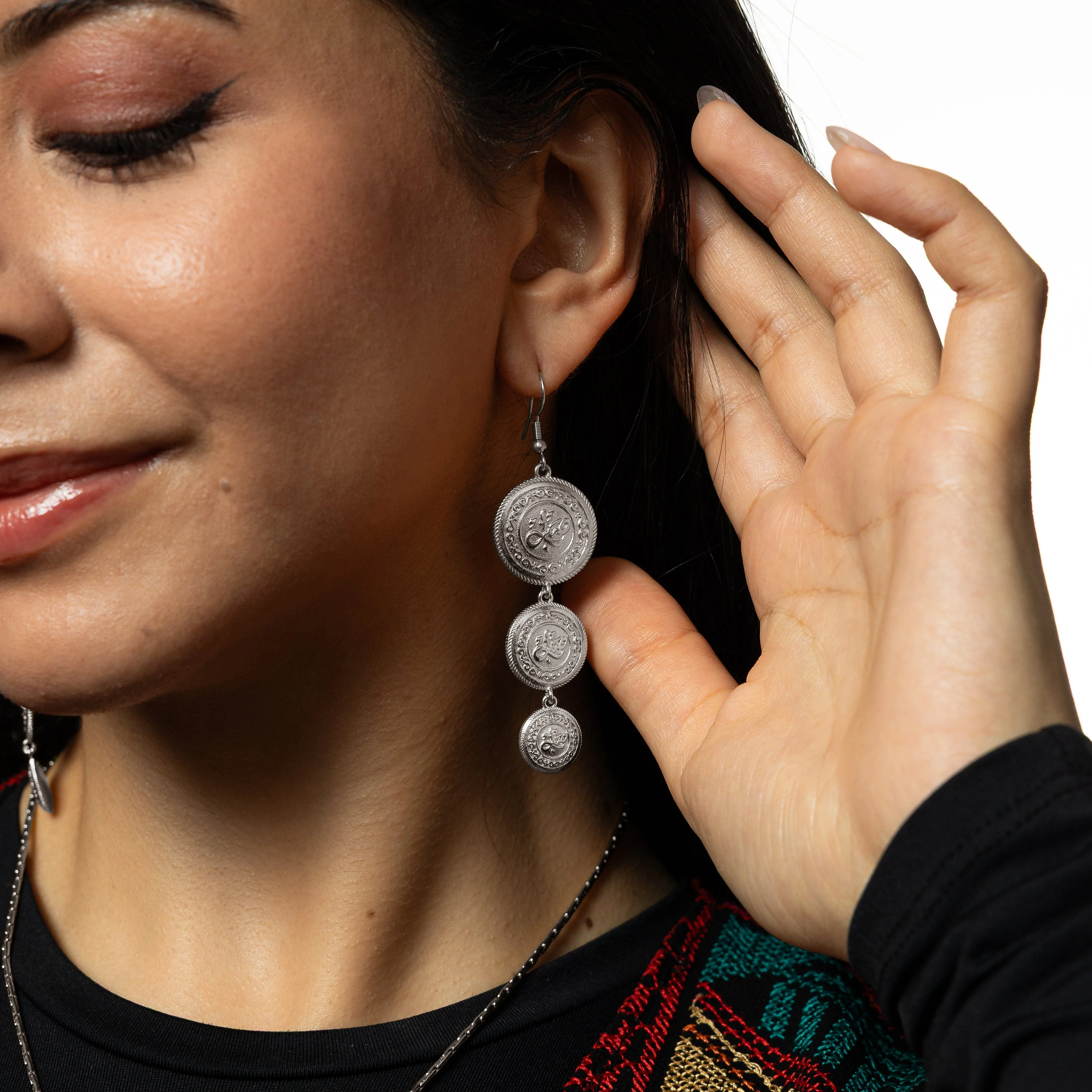 Sabr | Patience Coin Earrings