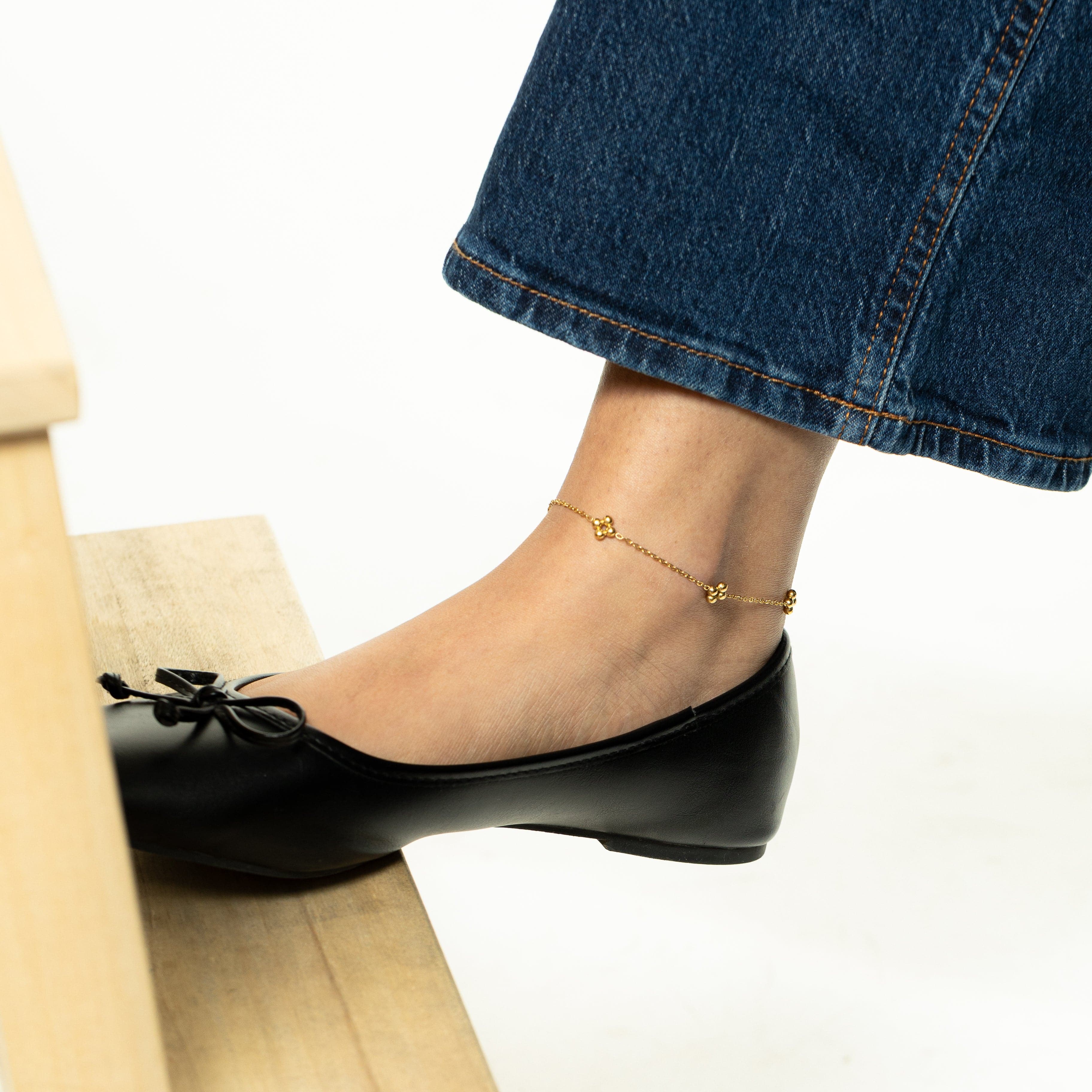 Dotted Henna Anklet