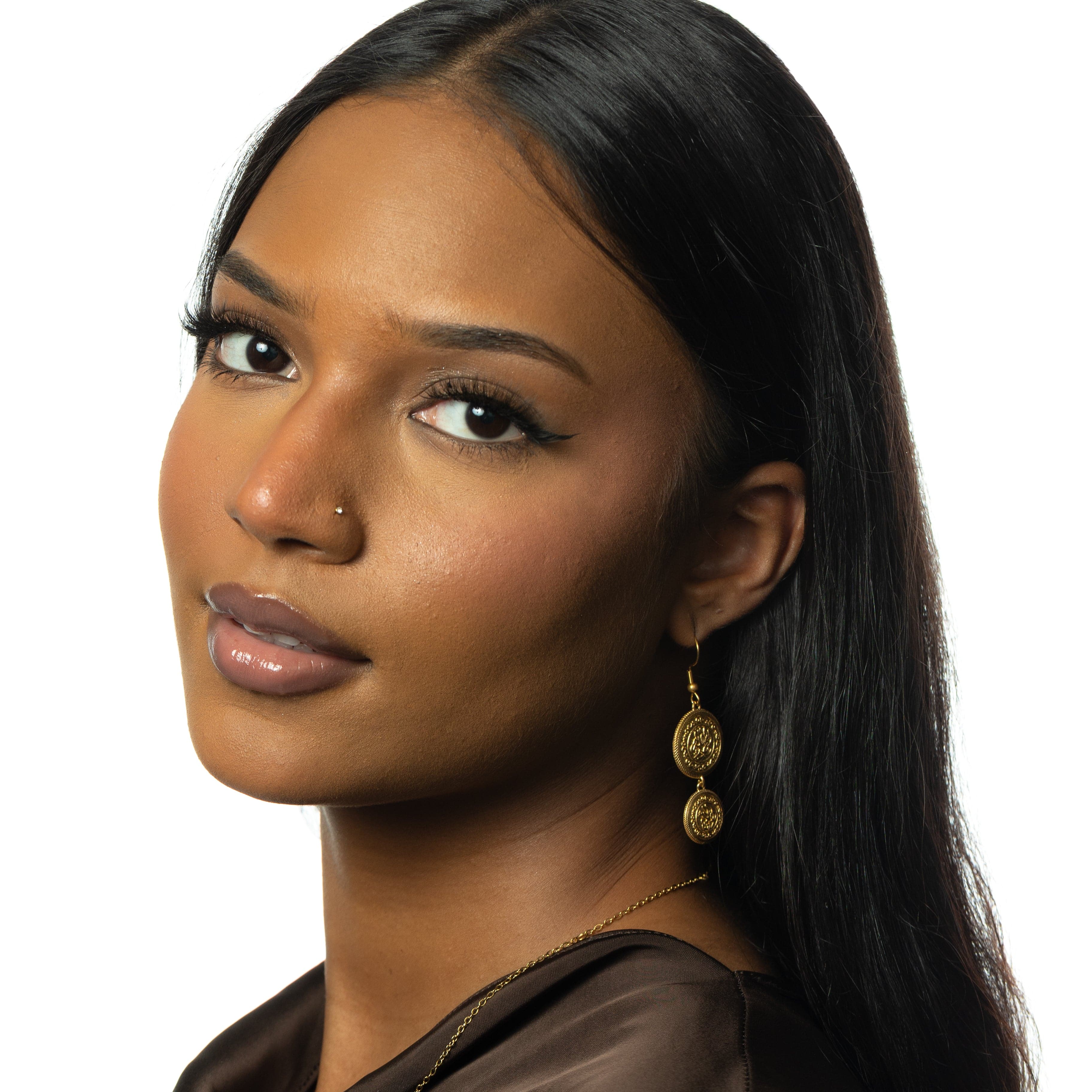 Alhamdulillah Coin Earrings