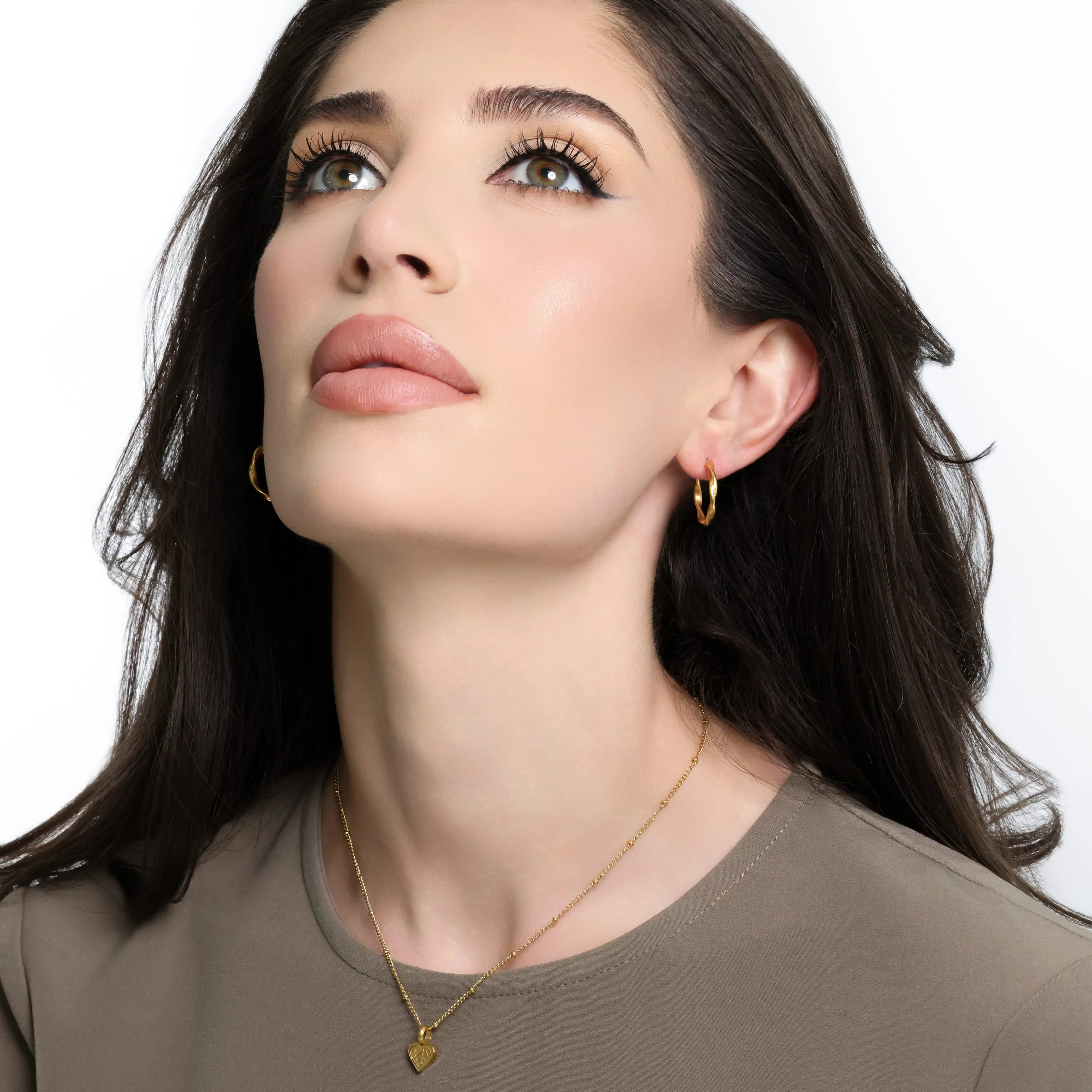 Ripple Hoop Earrings