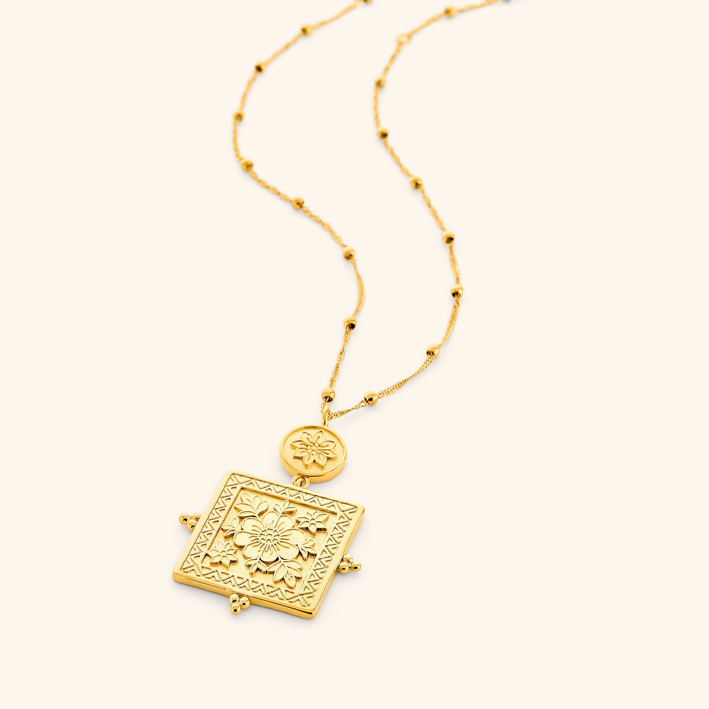 Mehndi Floral Necklace
