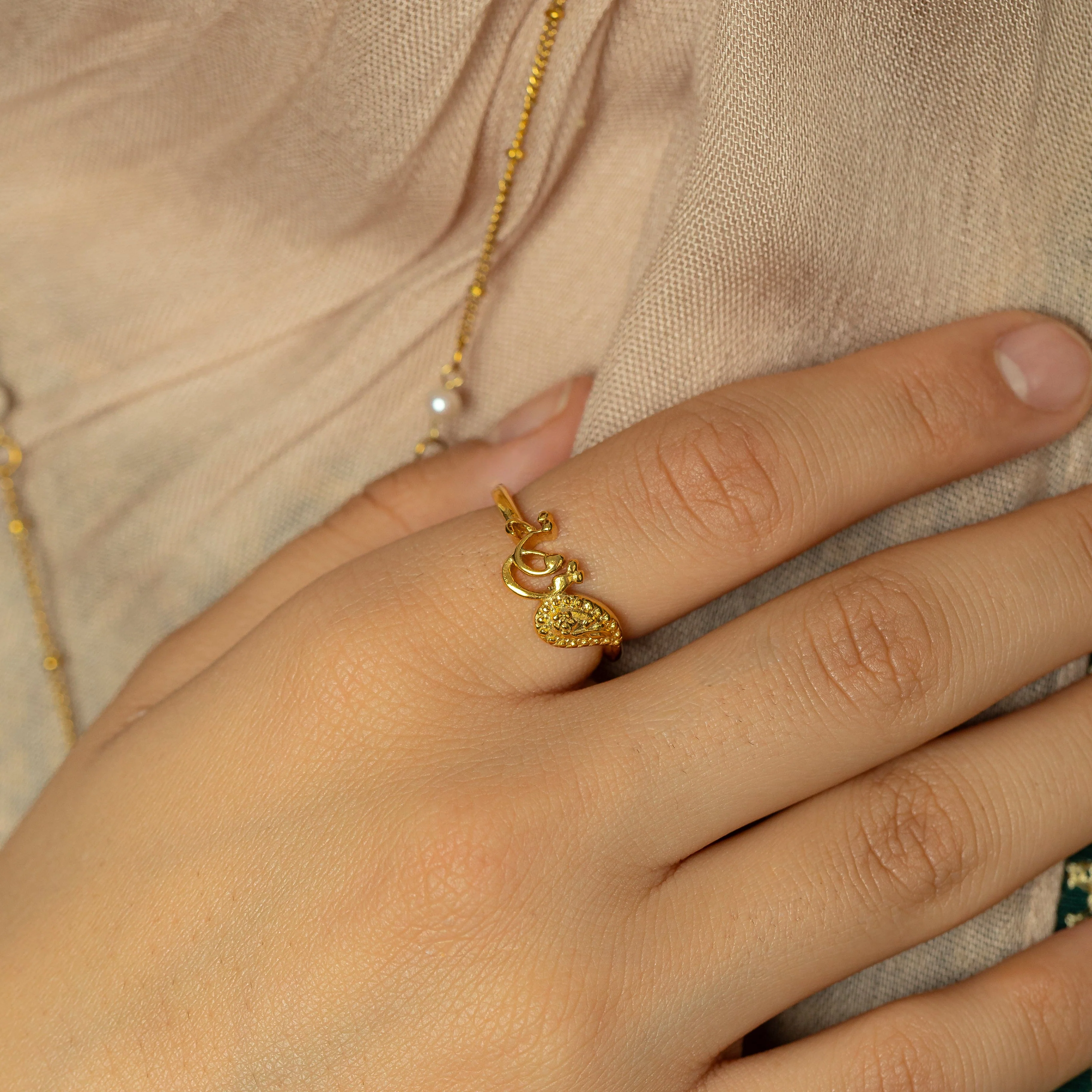"Quwa | Strength" Paisley Ring