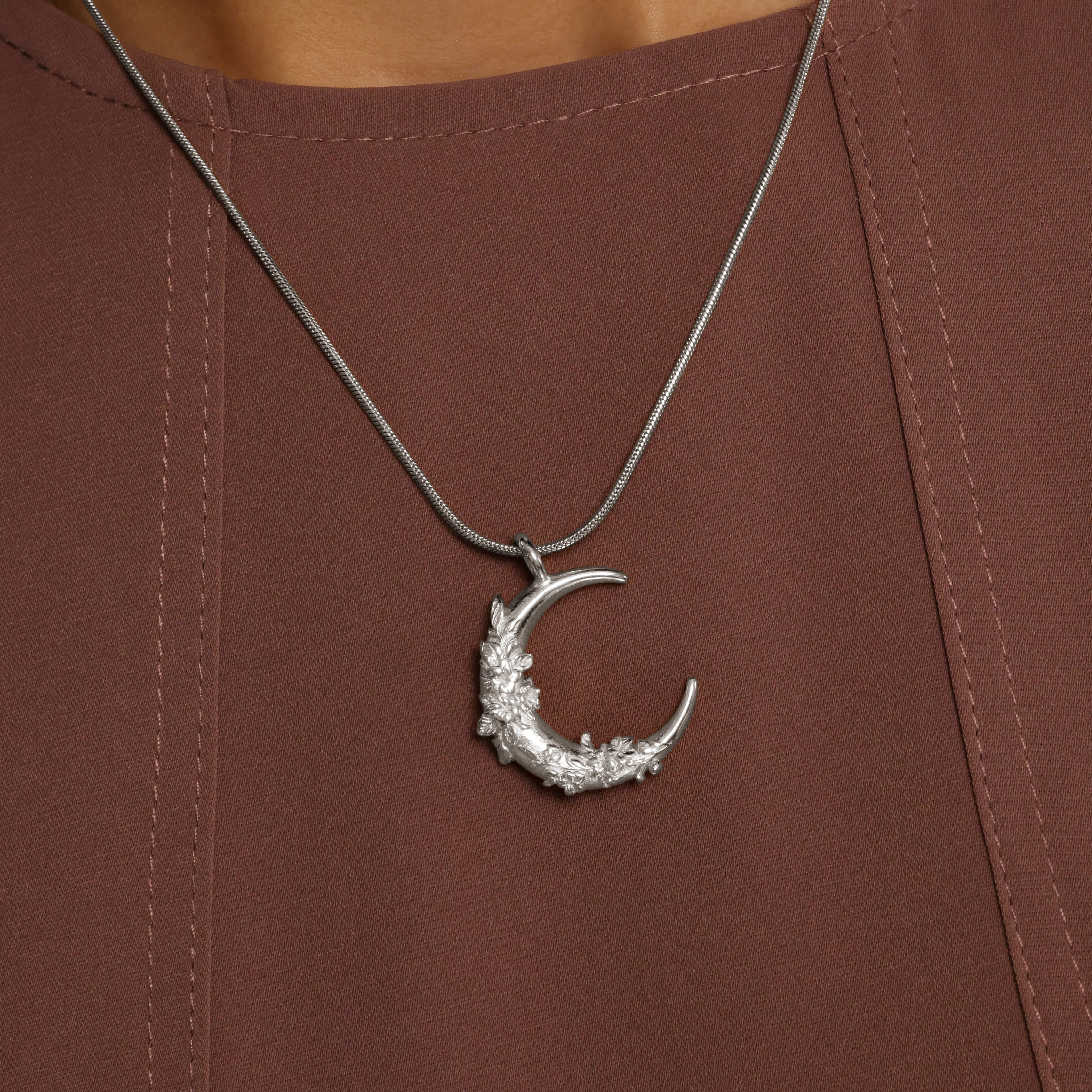 Jasmine Crescent Necklace | VELA x Nominal