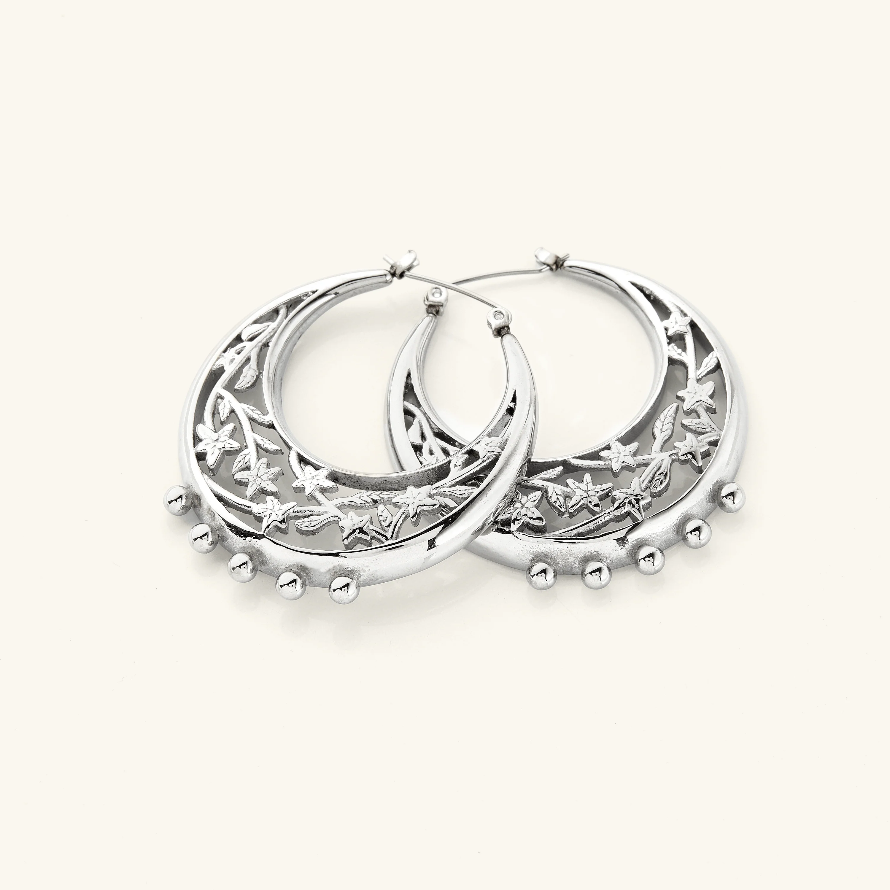 Jasmine Crescent Hoop Earrings | VELA x Nominal