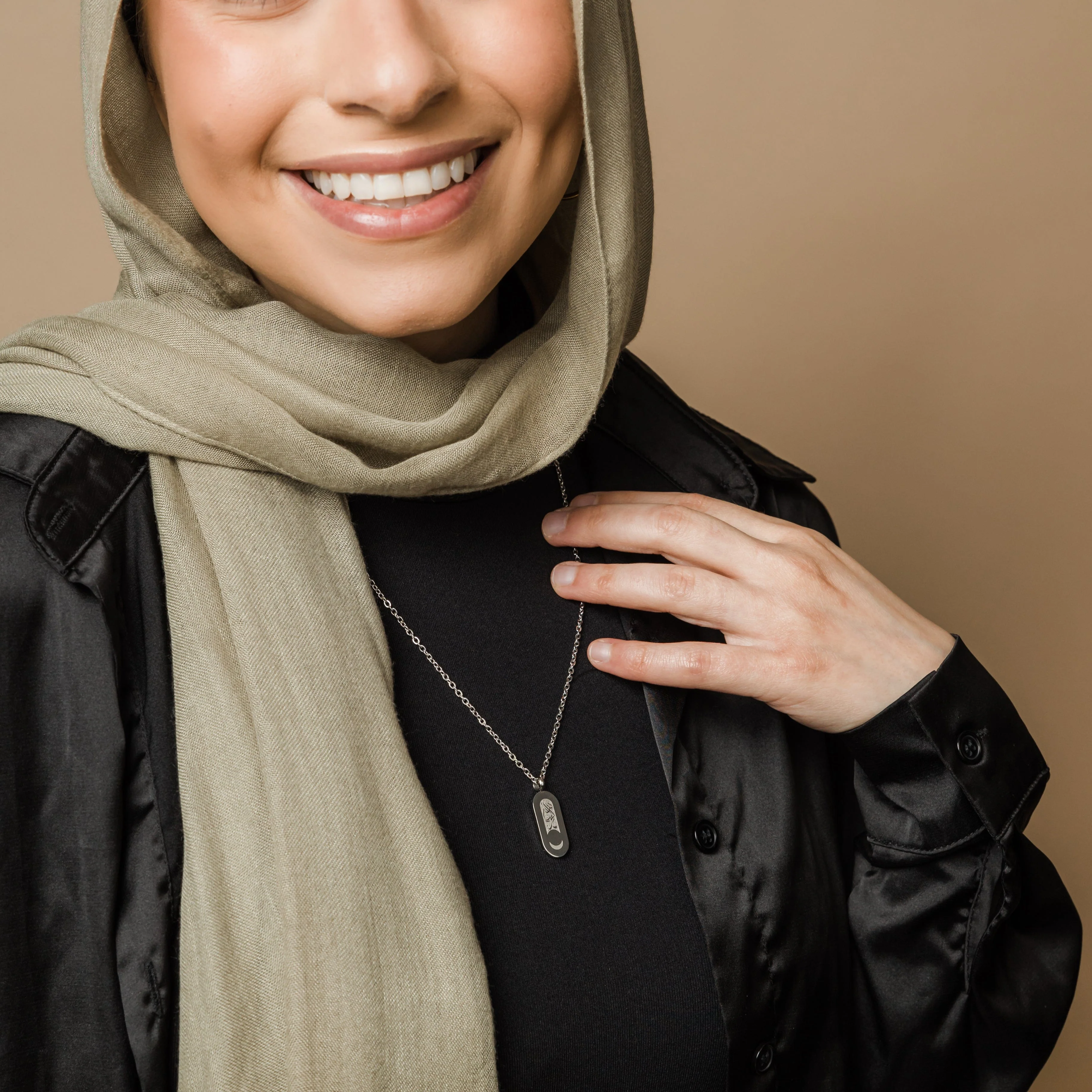 Alhamdulillah Moon Necklace