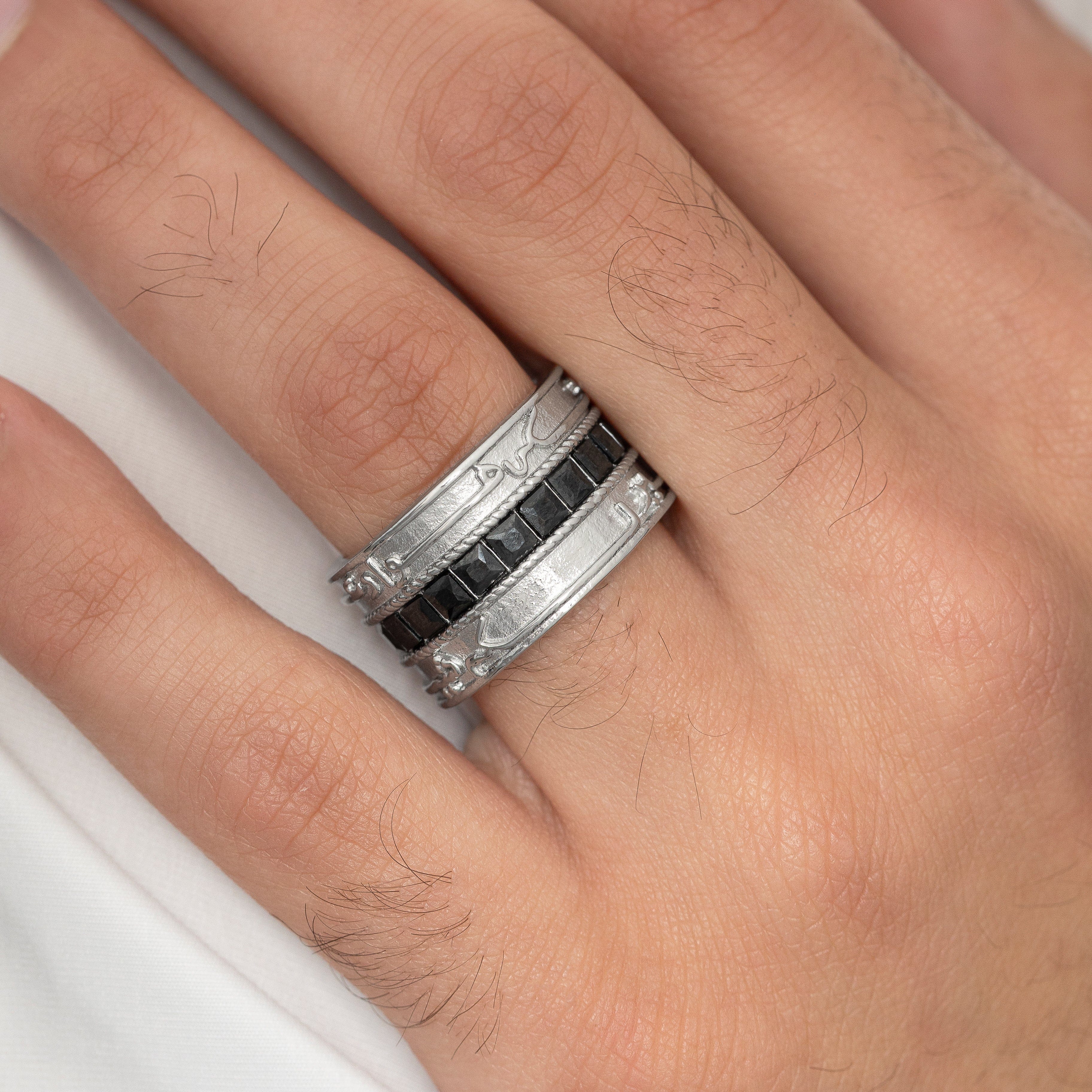 "Perhaps you dislike what's good for you" Stripe Ring