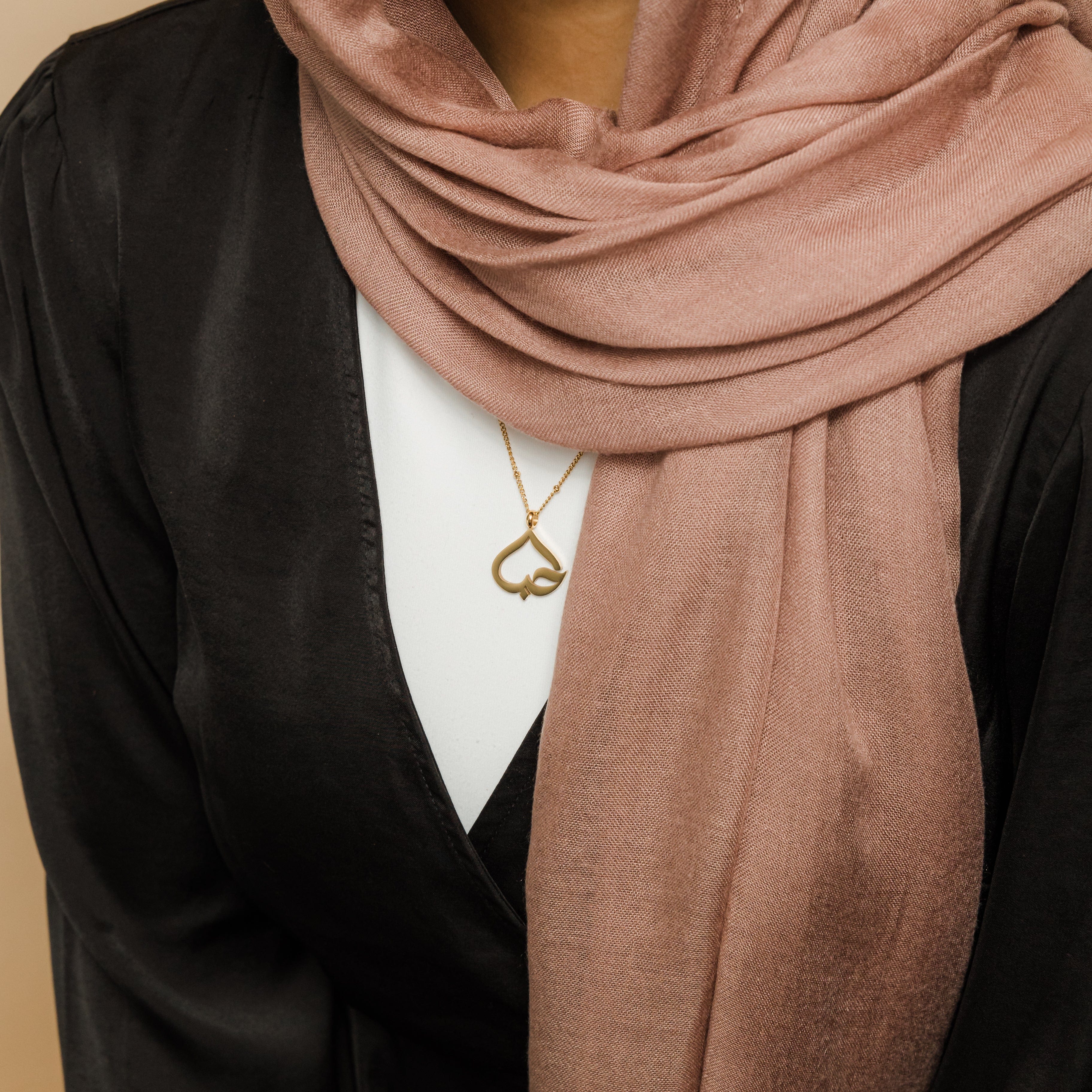 Love' Heart Calligraphy Necklace