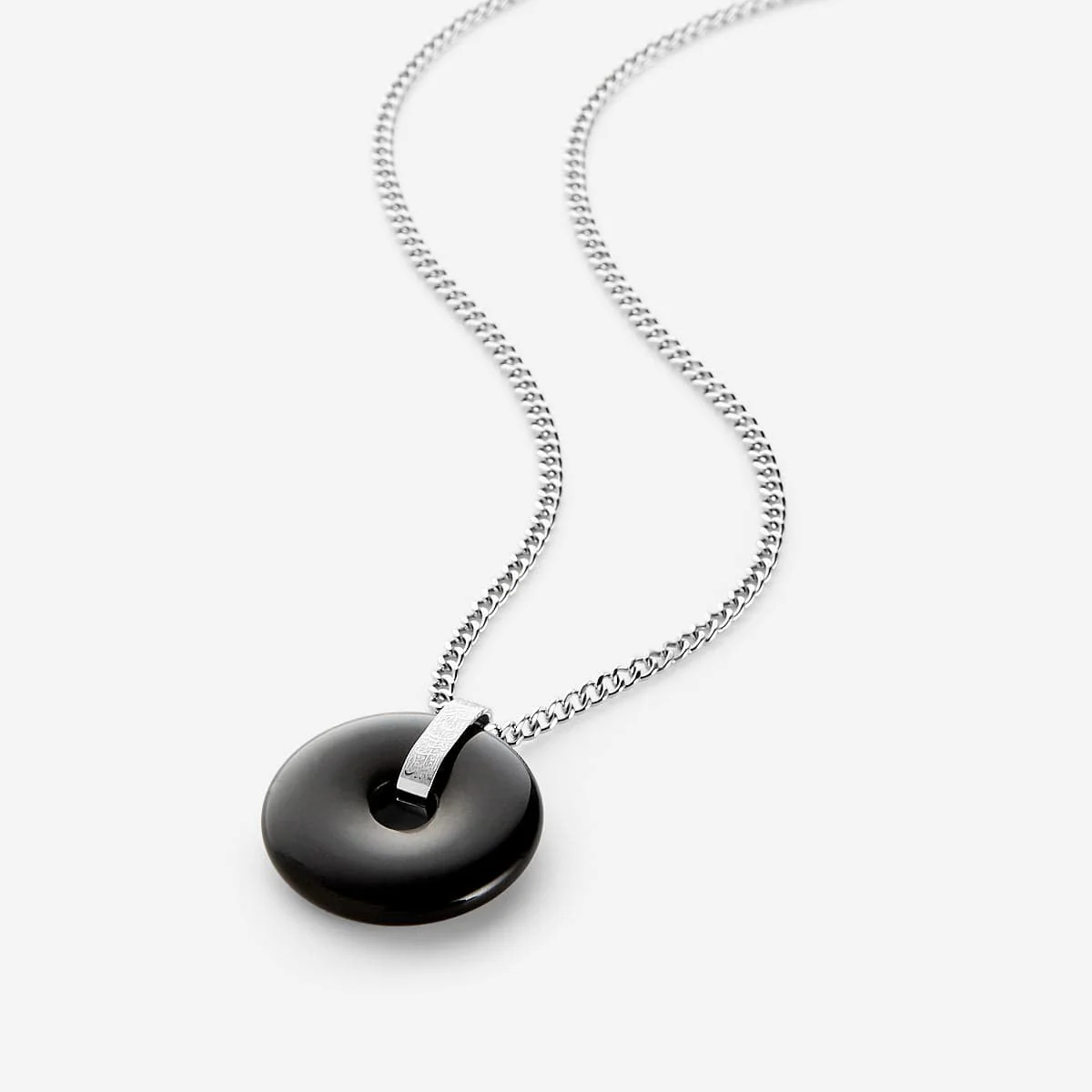 “Surely in the remembrance of Allah, hearts find comfort” Stone Necklace
